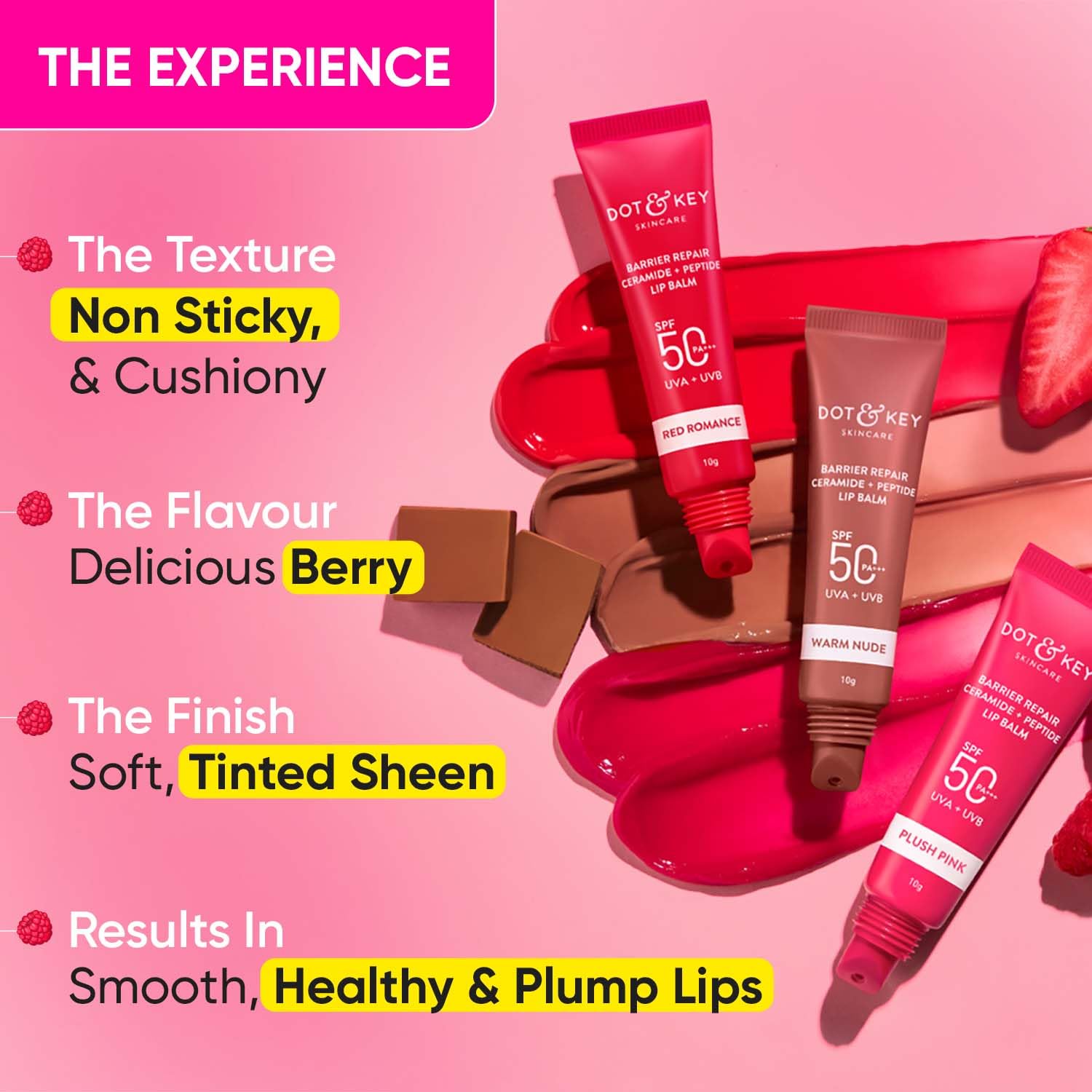DOT & KEY Dot&Key Ceramide&Peptide Barrier Repair Lip Balm Spf 50,Pa+++ For Normal Skin – view 5