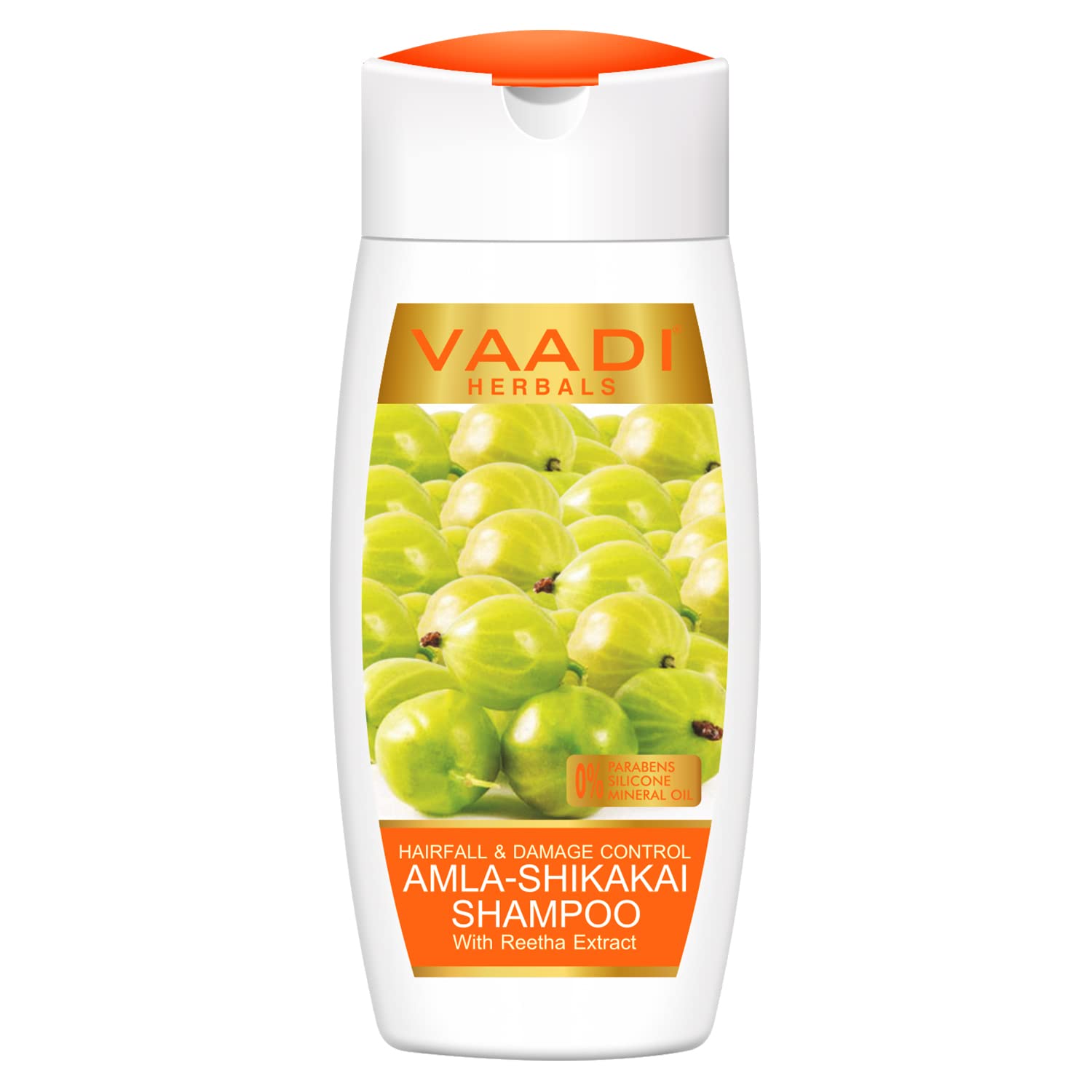 Vaadi Herbals Amla Shikakai Shampoo 110ml bottle with front label