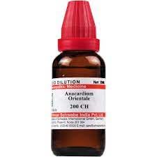 Two bottles of Dr. Willmar Schwabe India Anacardium Orientale liquid