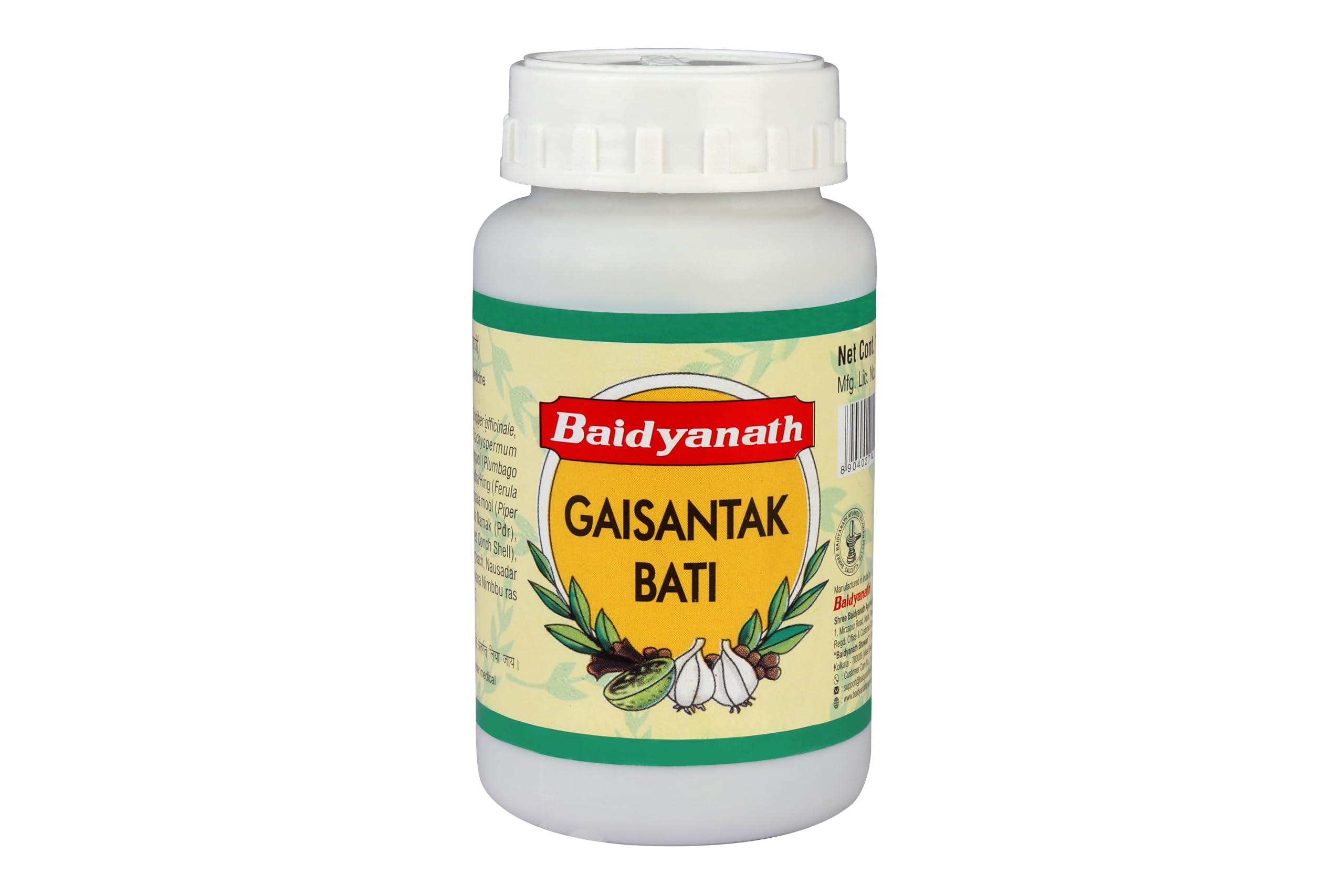 Baidyanath Gaisantak Bati, Reduces and neutralizes acid levels – view 1