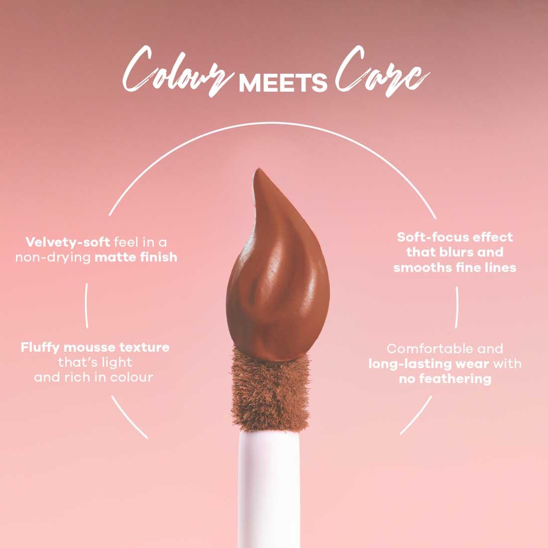 Earth Rhythm Lip Nectar Matte Liquid Lipstick, Weightless, Never Drying, No Mineral Oil 5g - Cocoa – view 6