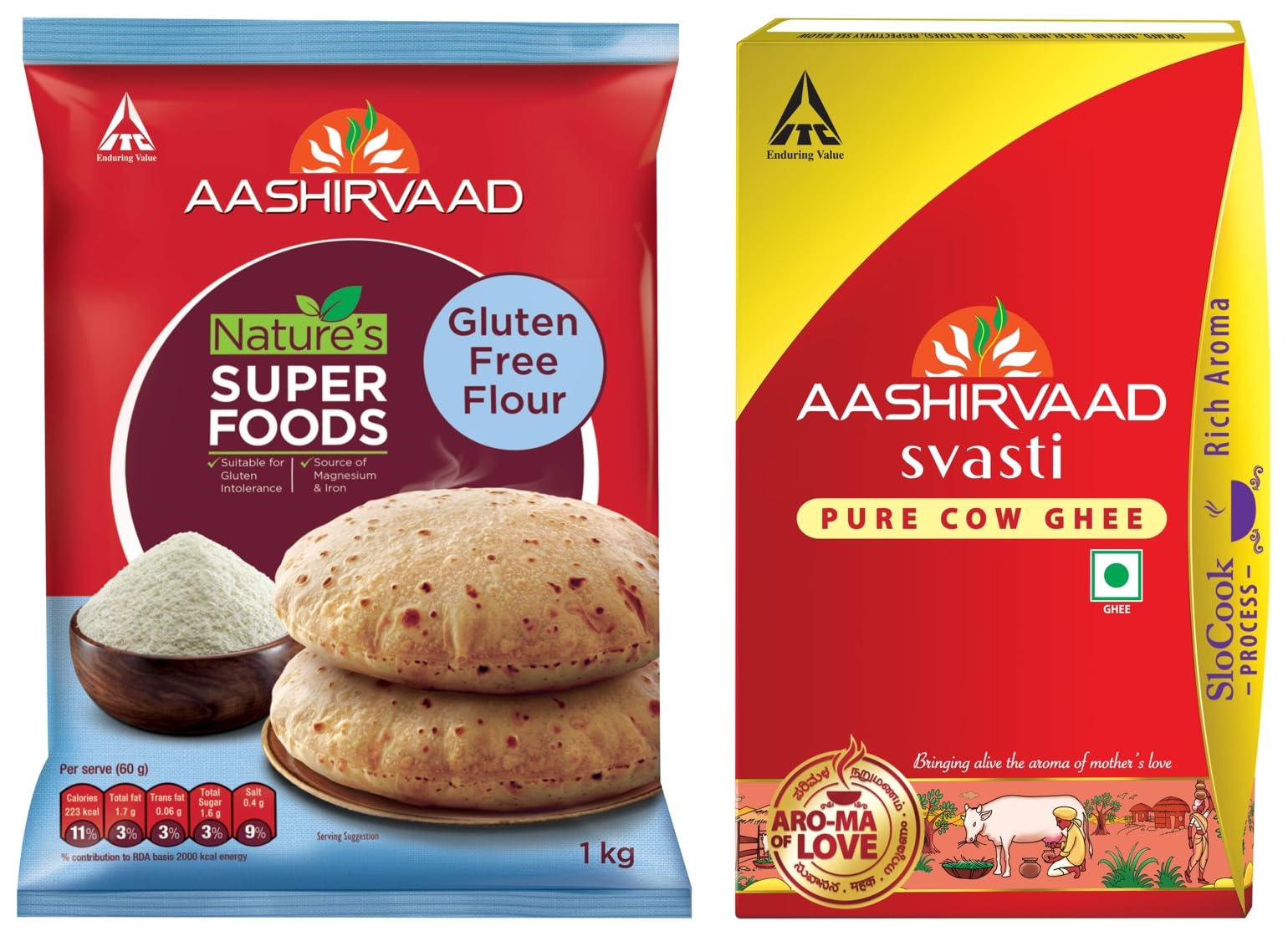 Aashirvaad Svasti ghee with Nature’s Superfoods gluten free flour