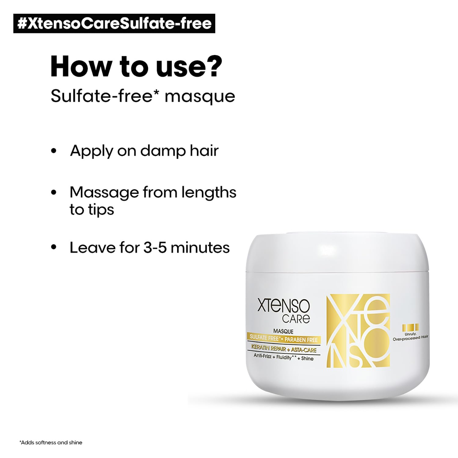 L'OREAL PROFESSIONNEL PARIS Xtenso Care Sulfate-Free* Masque – view 5
