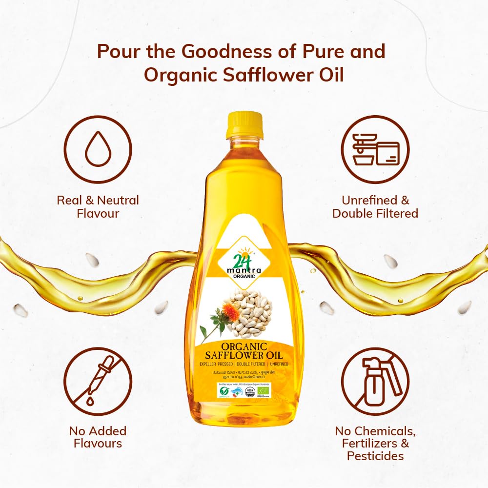 24 Mantra Organic Unrefined Safflower Oil - 1 L – view 4