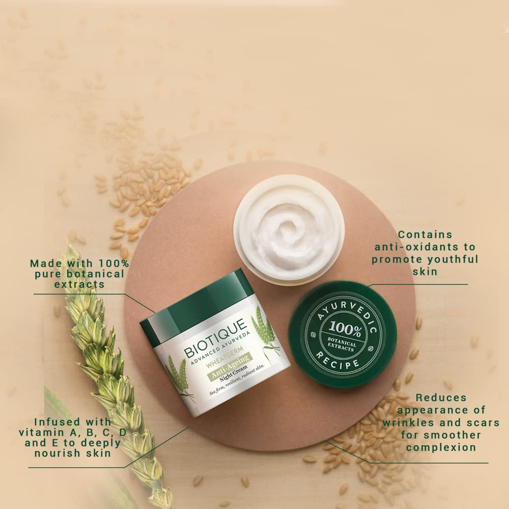 Biotique Wheat Germ Anti- Ageing Night Cream – view 3