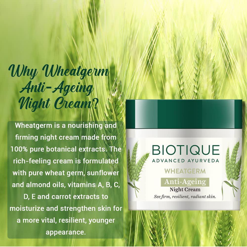 Biotique Wheat Germ Anti- Ageing Night Cream – view 5