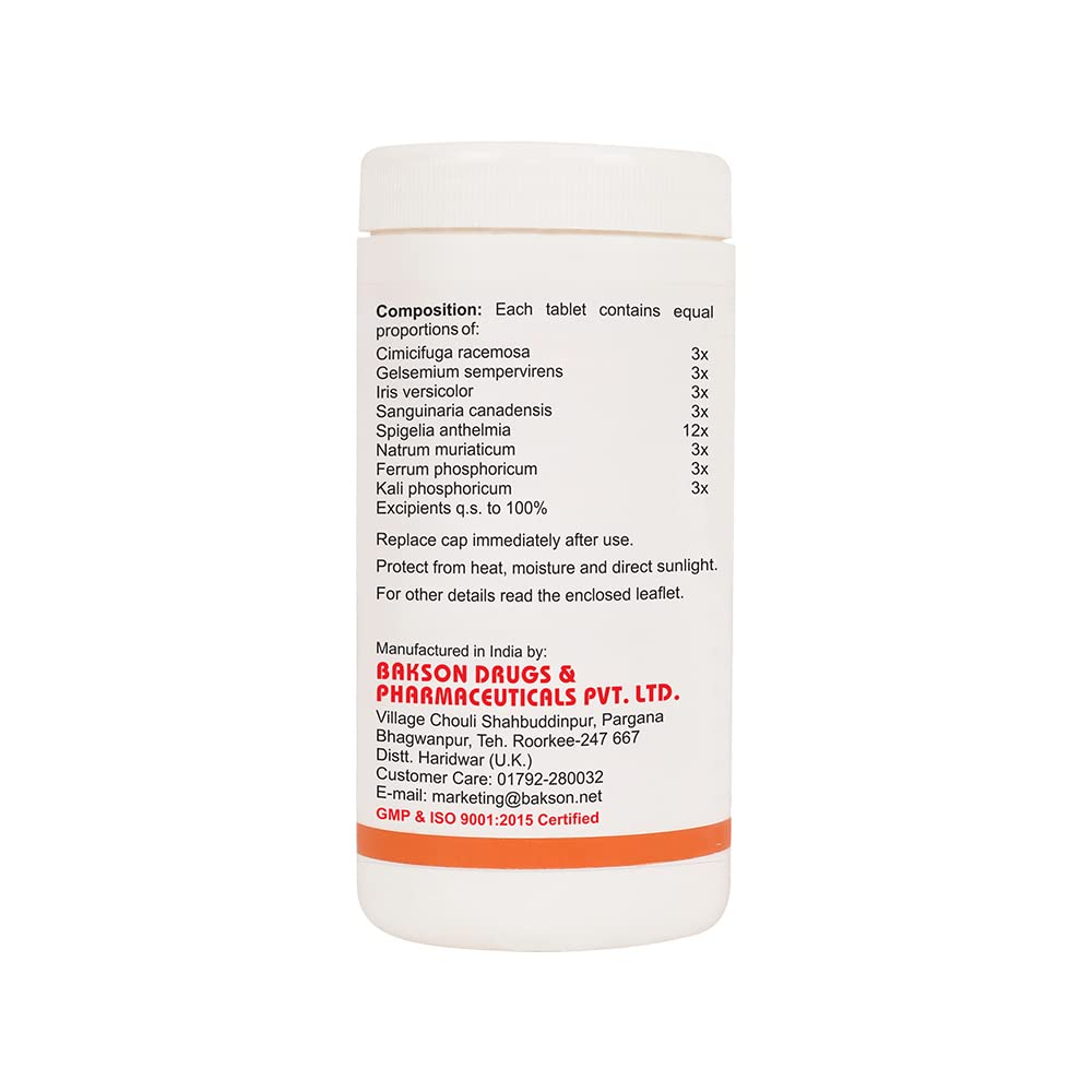 Dr. Bakshi's BAKSON'S HOMOEOPATHY MIG AID TABLETS-200 TABS – view 2