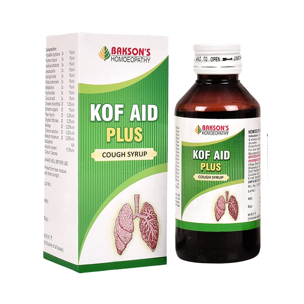Bakson's Kof Aid Plus Syrup twin pack 115 ml bottles