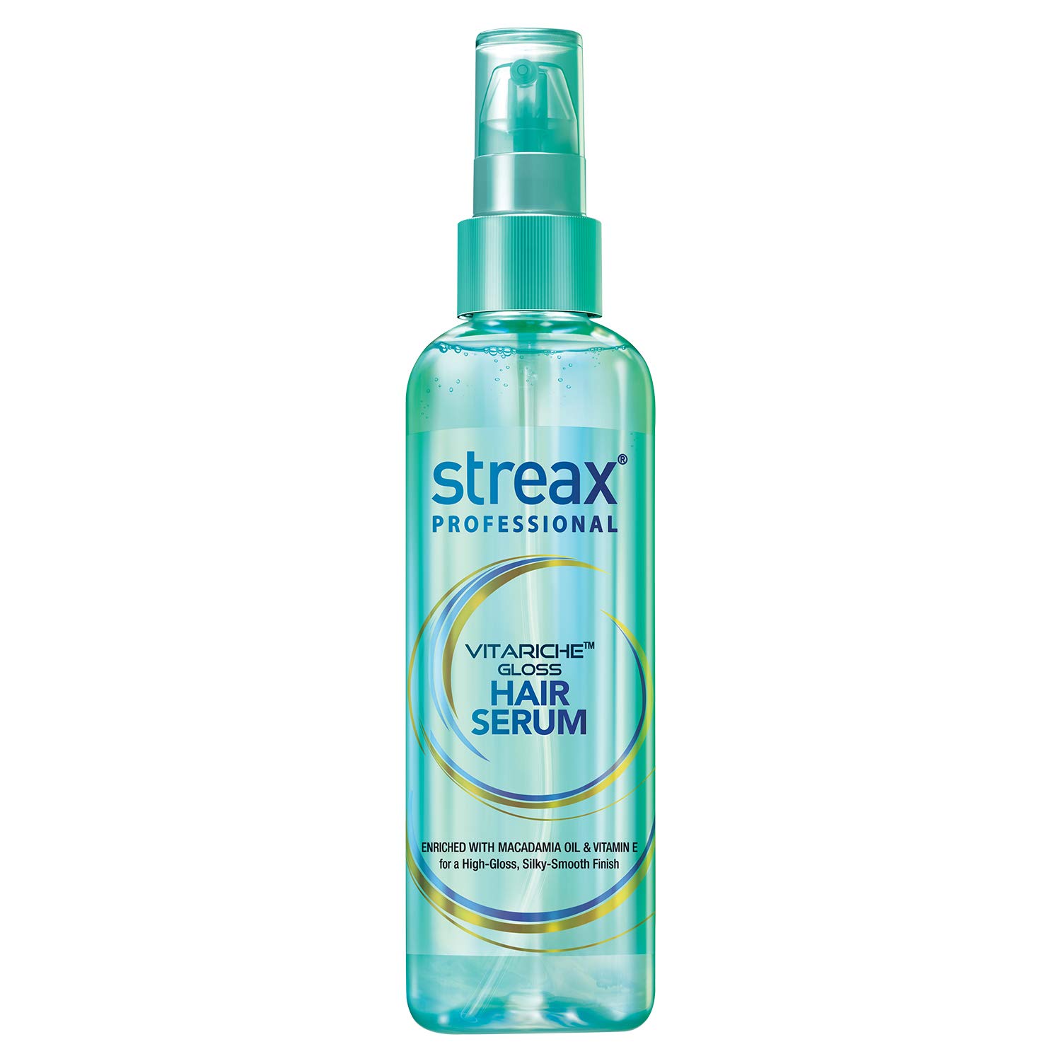 Streax Professional hair serum bottle for shine and frizz control