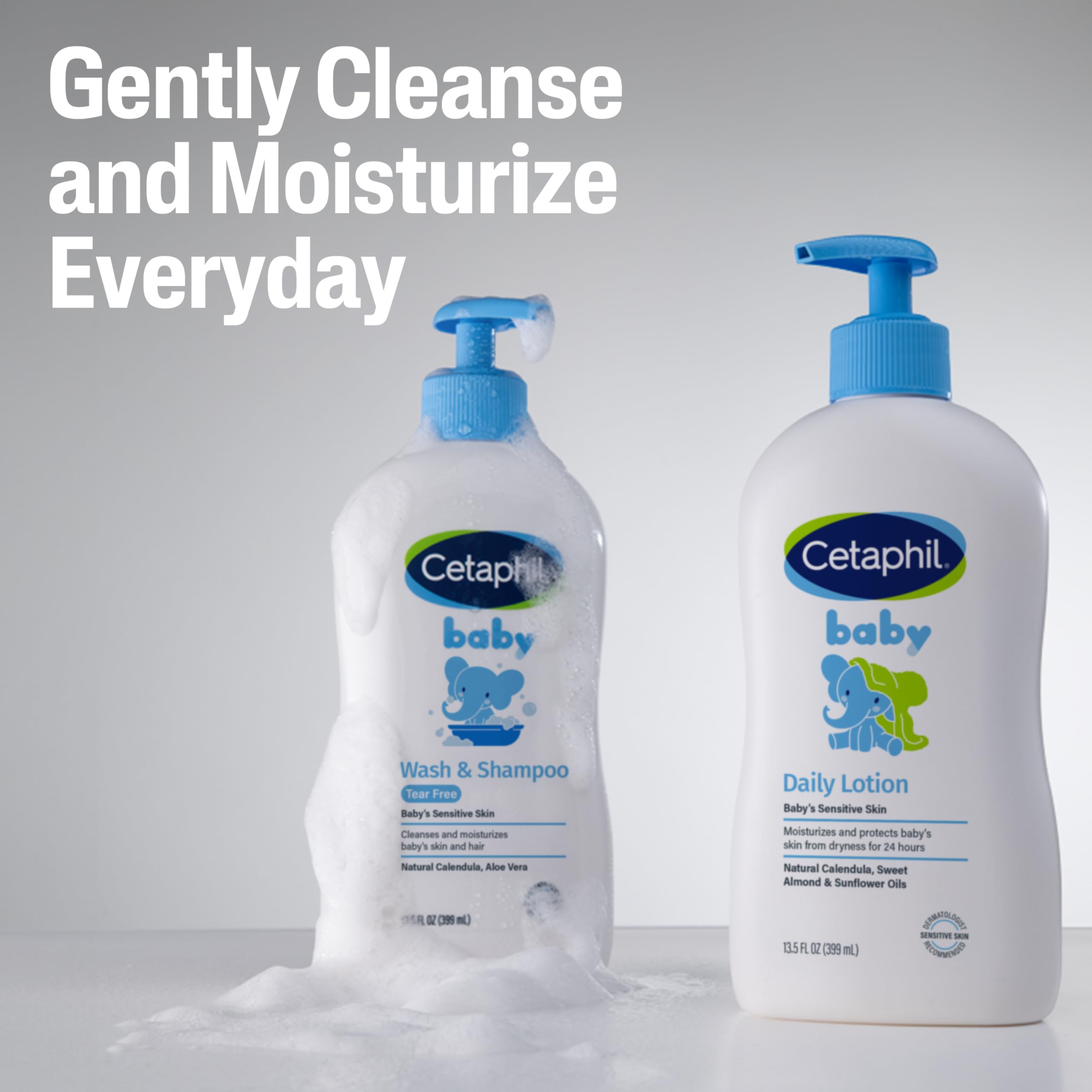 Cetaphil Baby Wash & Shampoo with Organic Calendula (400ml) – view 6