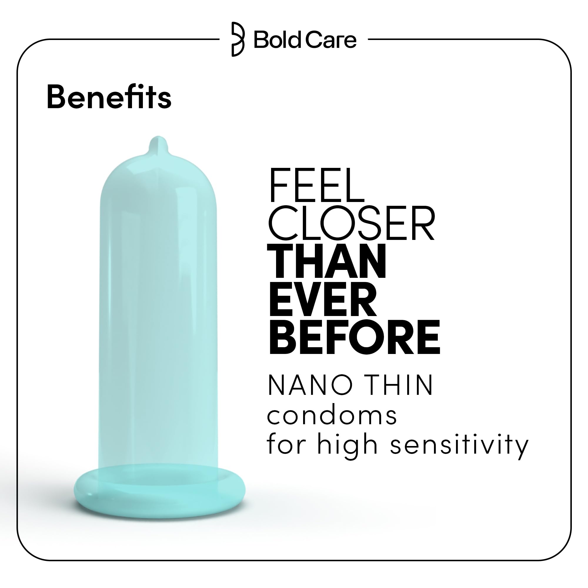 Bold Care 404 Super Nano Thin Condoms For Men - 50 Microns - Intense Fit - Barely There Feel - 10 Units (Pack of 3) – view 4