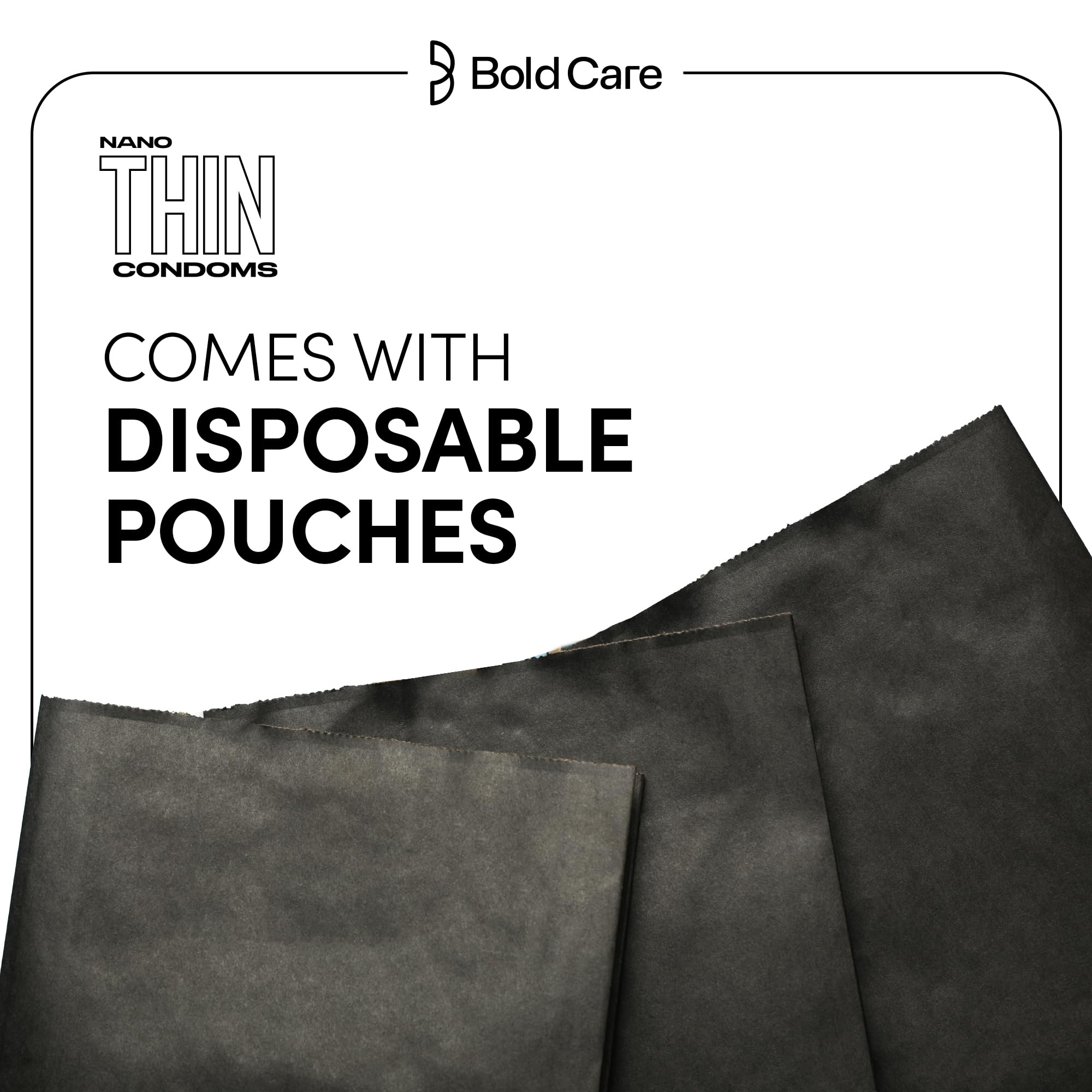 Bold Care 404 Super Nano Thin Condoms For Men - 50 Microns - Intense Fit - Barely There Feel - 10 Units (Pack of 3) – view 5