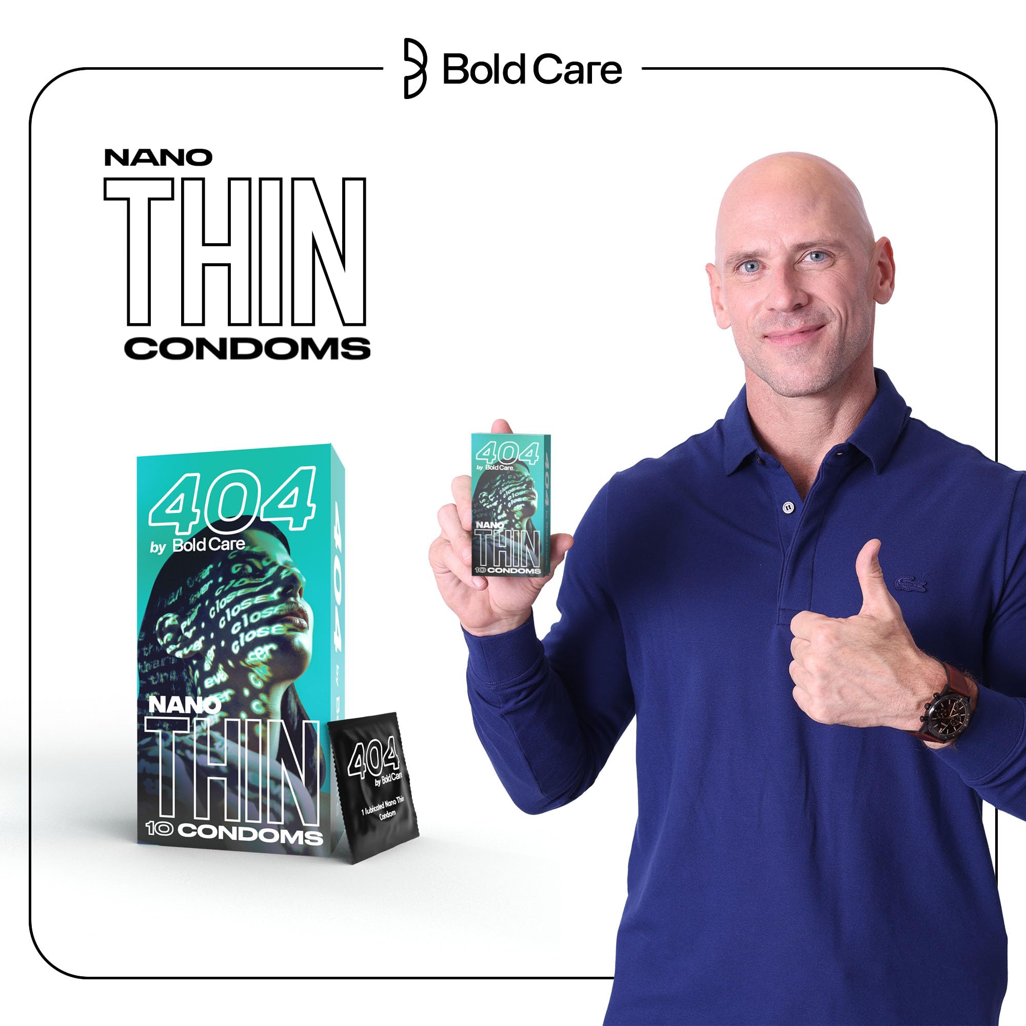 Bold Care 404 Super Nano Thin Condoms For Men - 50 Microns - Intense Fit - Barely There Feel - 10 Units (Pack of 3) – view 7