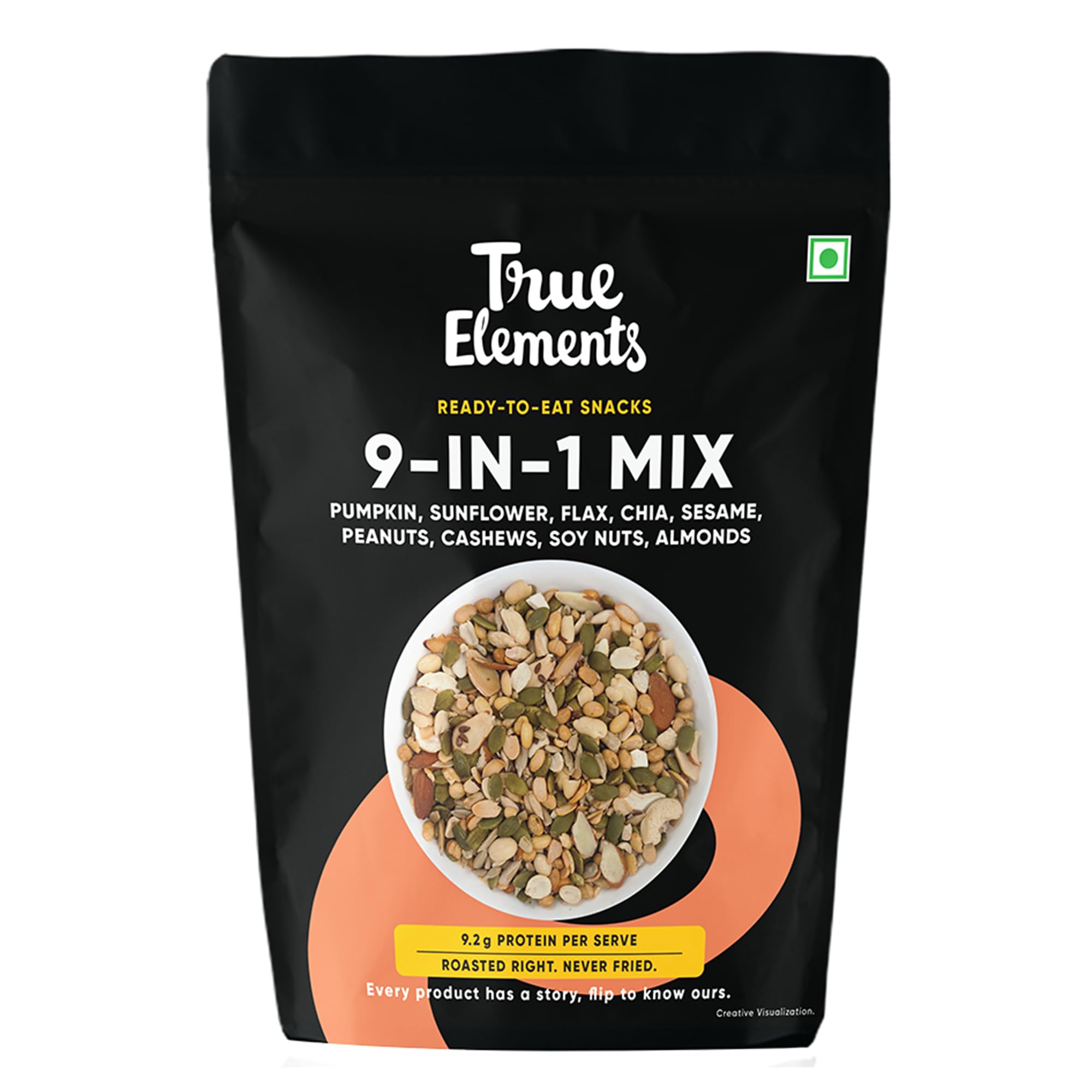 True Elements Seeds Mix - 9 in 1 Mixed Seeds 500g | Seed Mix for Eating | Healthy Snacks | Diet Food | Diet Snacks