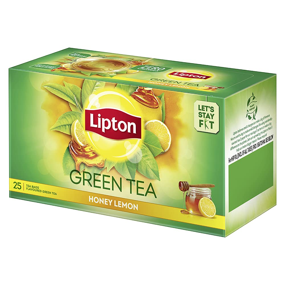 Lipton Honey Lemon Green Tea Bags, 25 Pieces – view 4