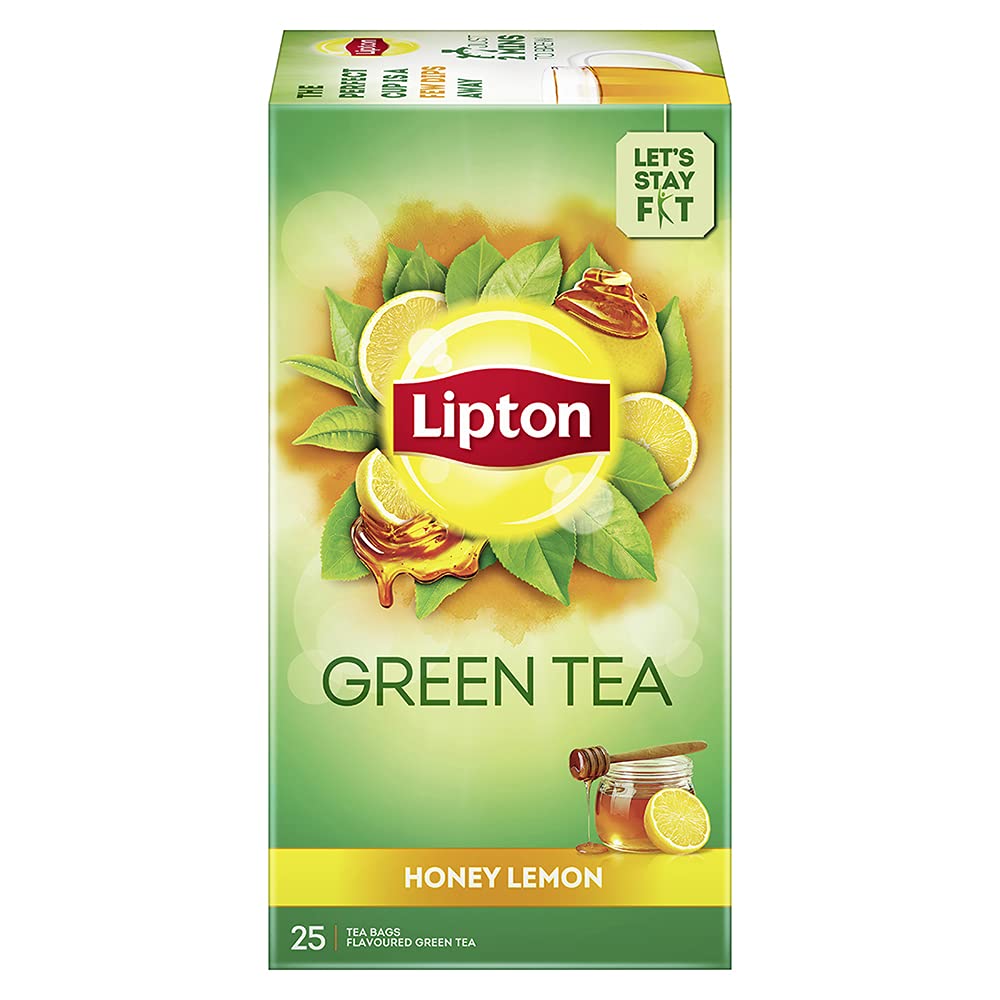 Lipton Honey Lemon Green Tea Bags, 25 Pieces – view 5