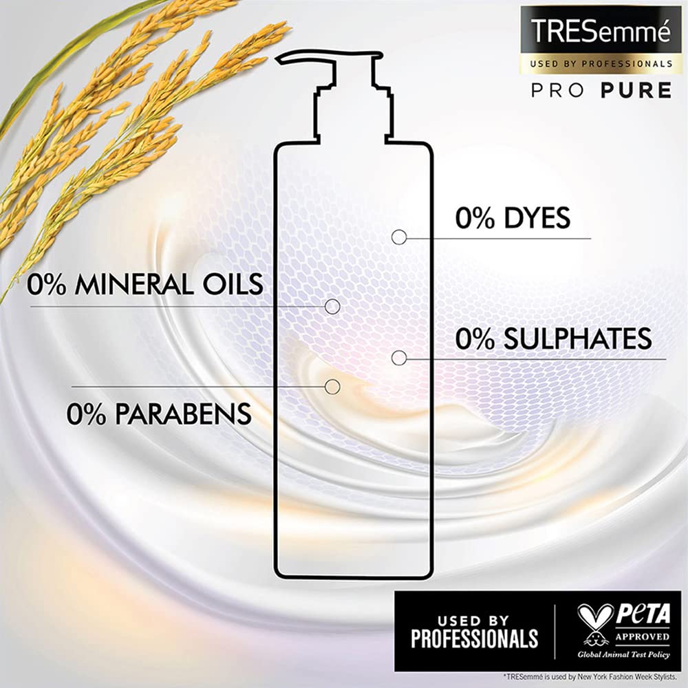 TRESemme Pro Pure Damage Recovery Conditioner 370ml, with Fermented Rice Water, Sulphate Free & Paraben Free, for Damaged Hair – view 4