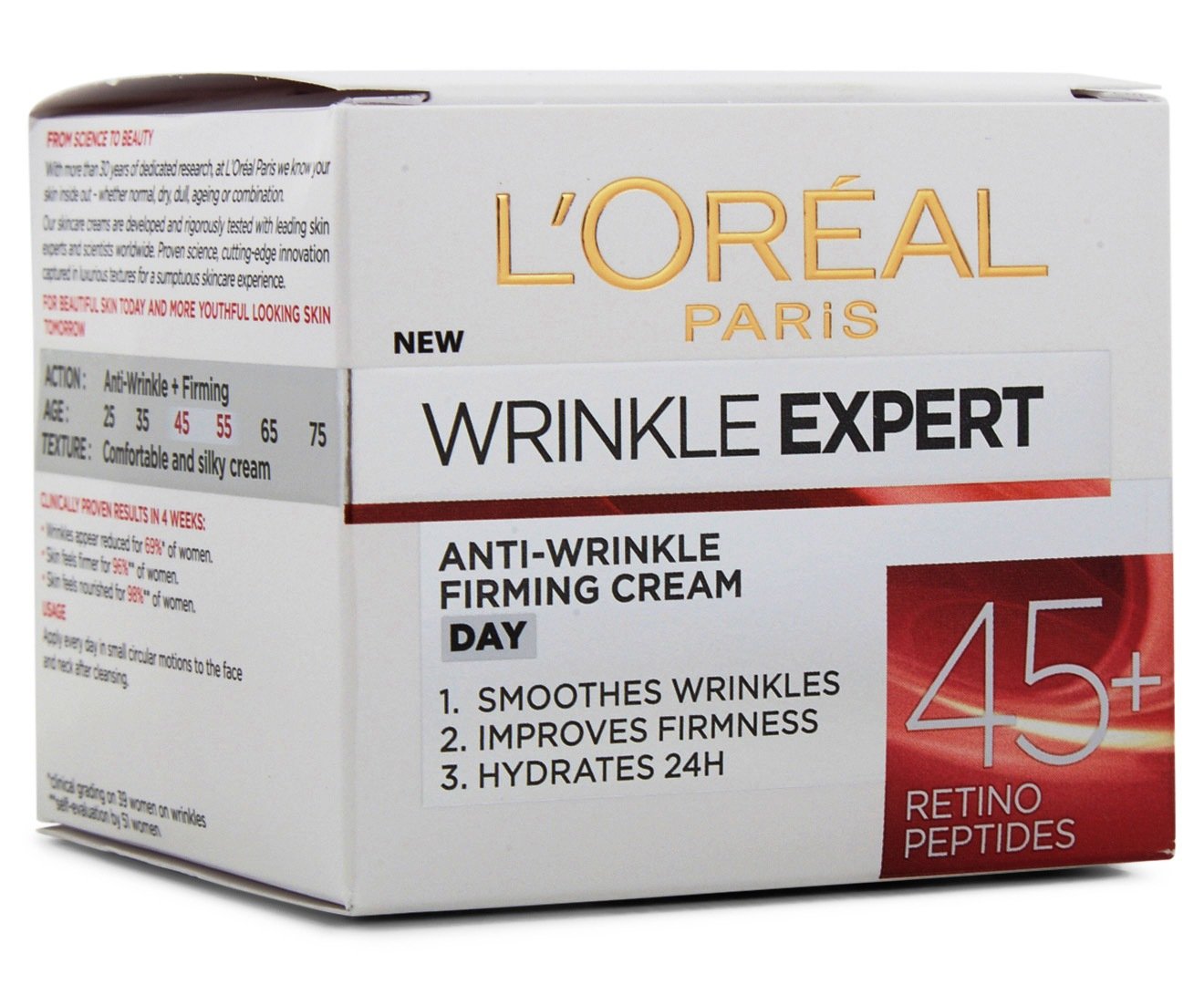 L'Oreal Paris day cream for wrinkle 50 ml packaging