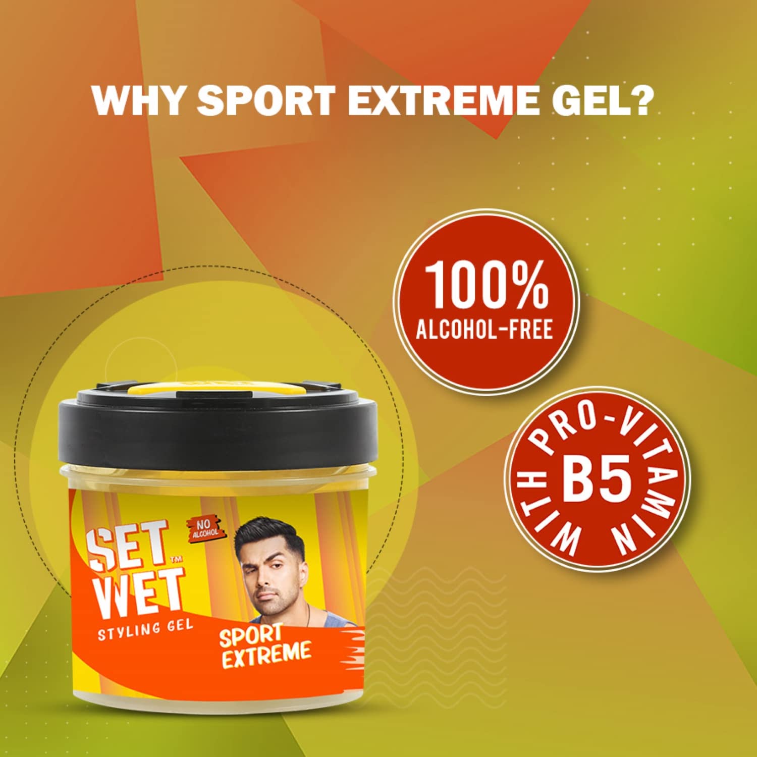 Set Wet Styling Hair Gel for Men - Sport Extreme, 250gm – view 3