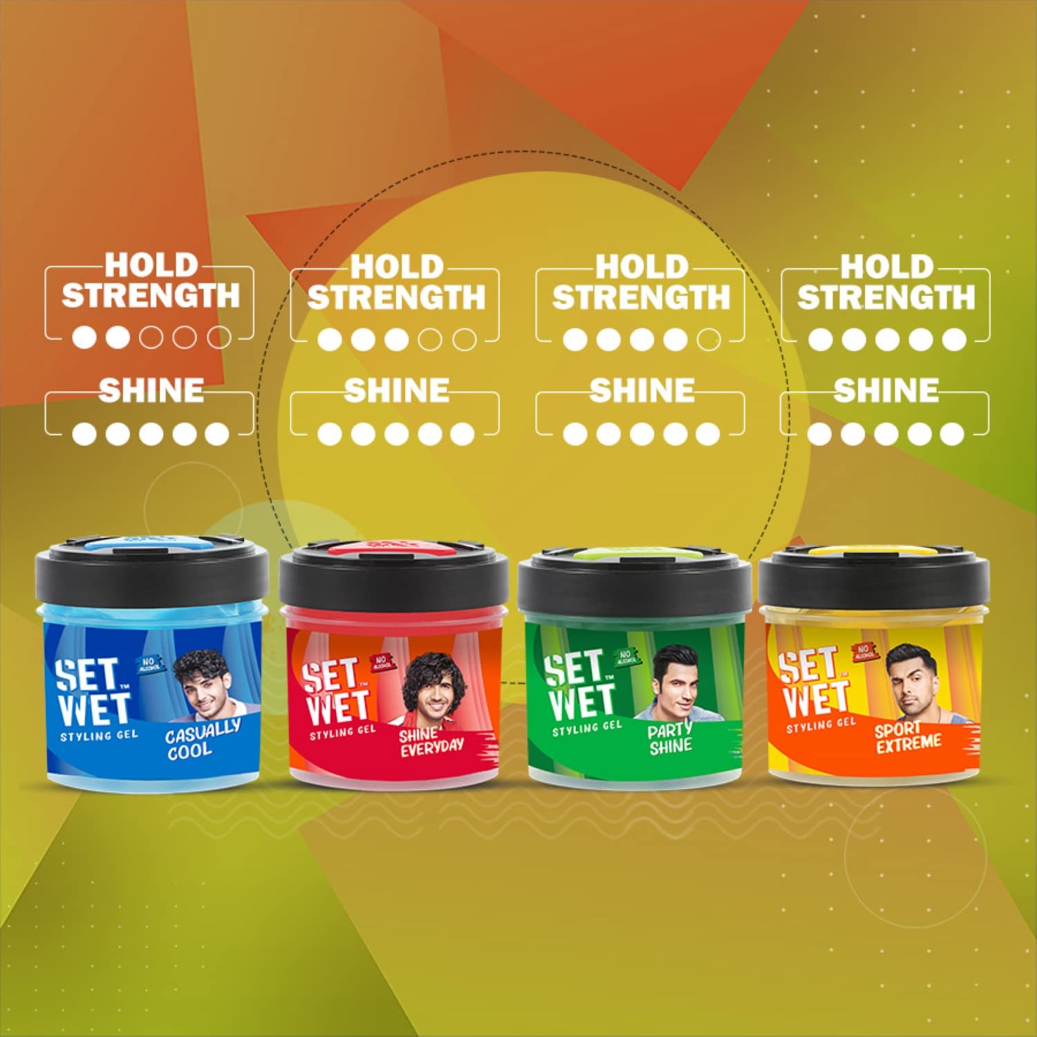 Set Wet Styling Hair Gel for Men - Sport Extreme, 250gm – view 8