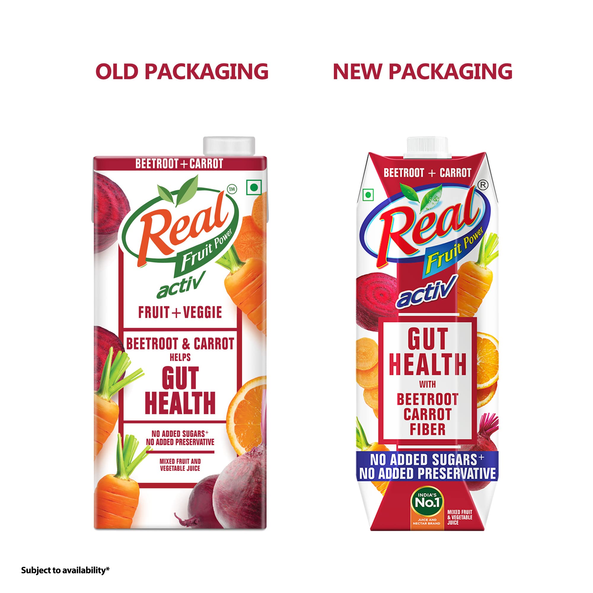 DABUR Real Activ Beetroot Carrot Fruit Juice - 1L – view 2
