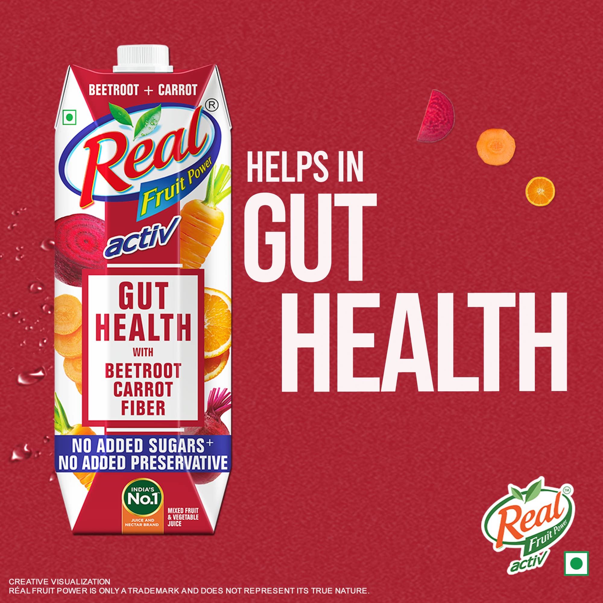 DABUR Real Activ Beetroot Carrot Fruit Juice - 1L – view 4
