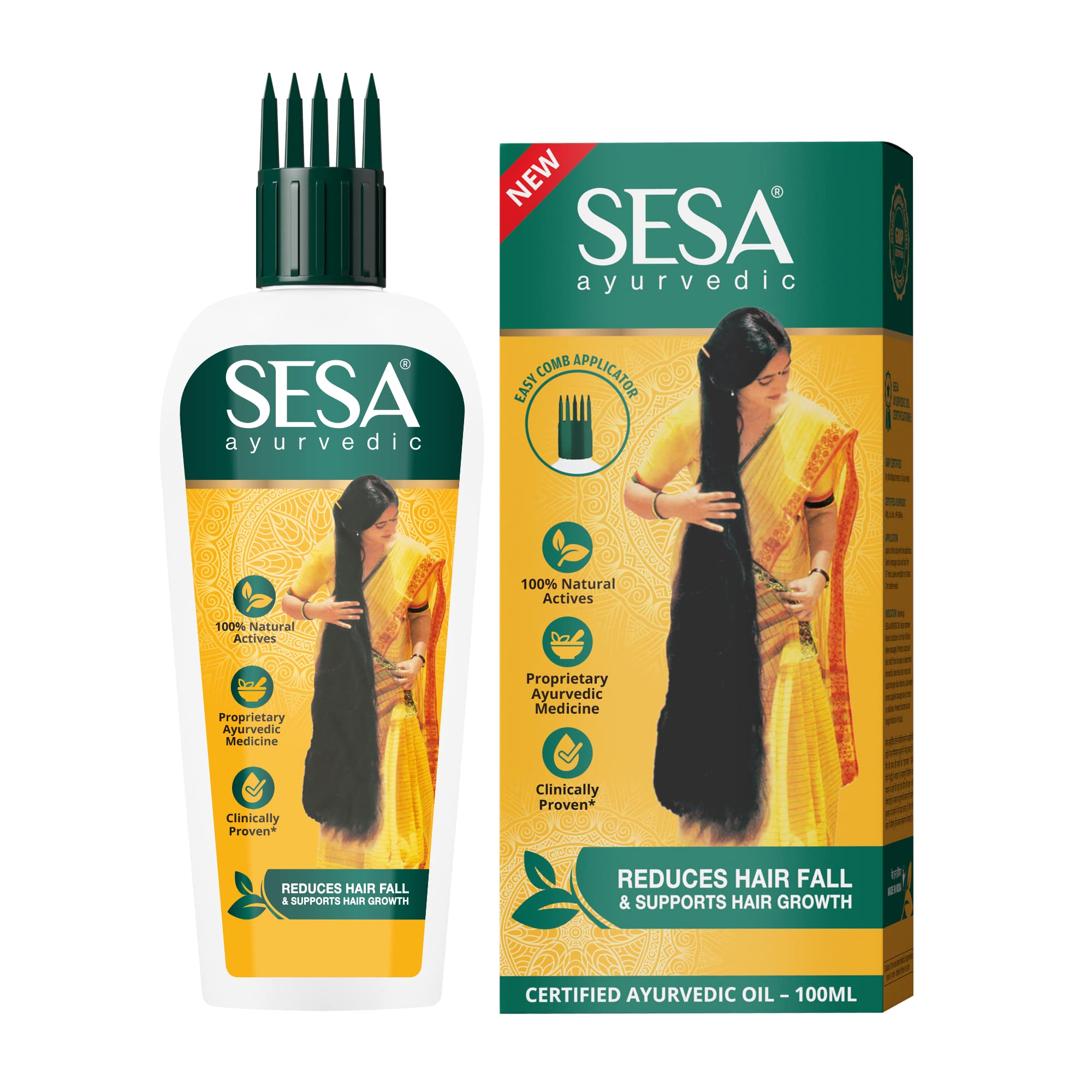 Sesa Ayurvedic Hair Oil 100 ml pack for adult hair care