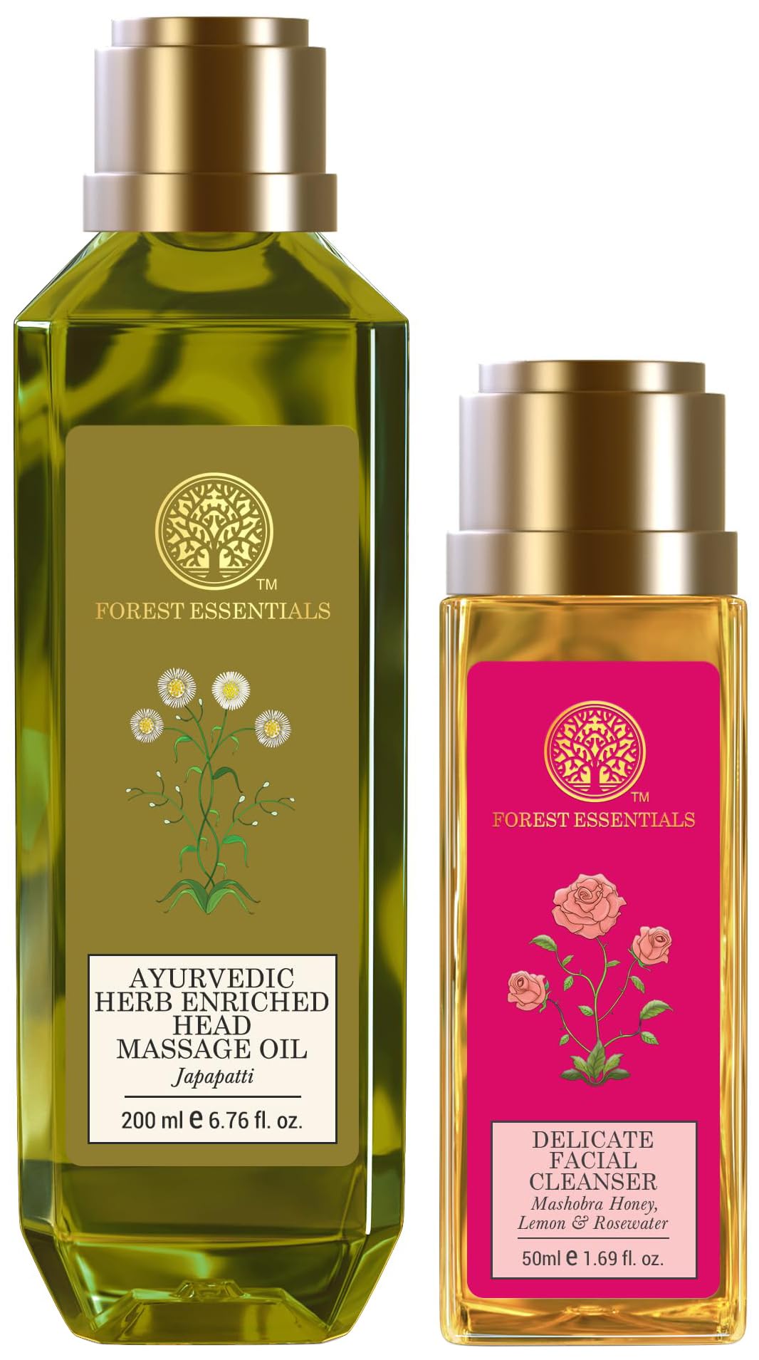 Forest Essentials Ayurvedic oil and Mashobra honey cleanser combo