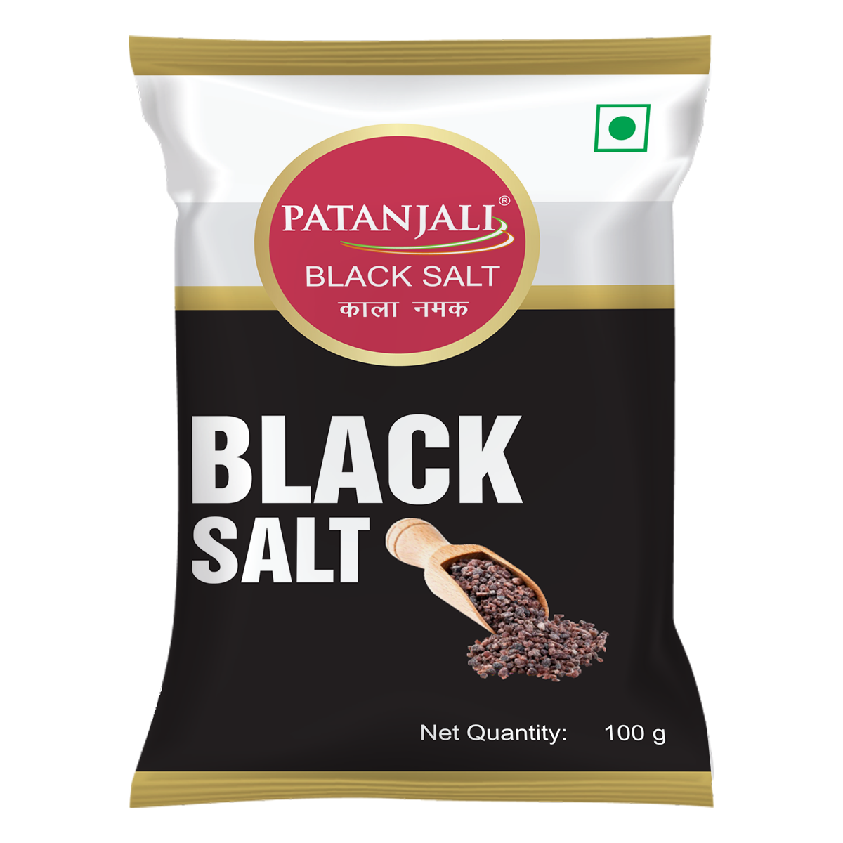 Patanjali black salt kala namak pack front view 100 g