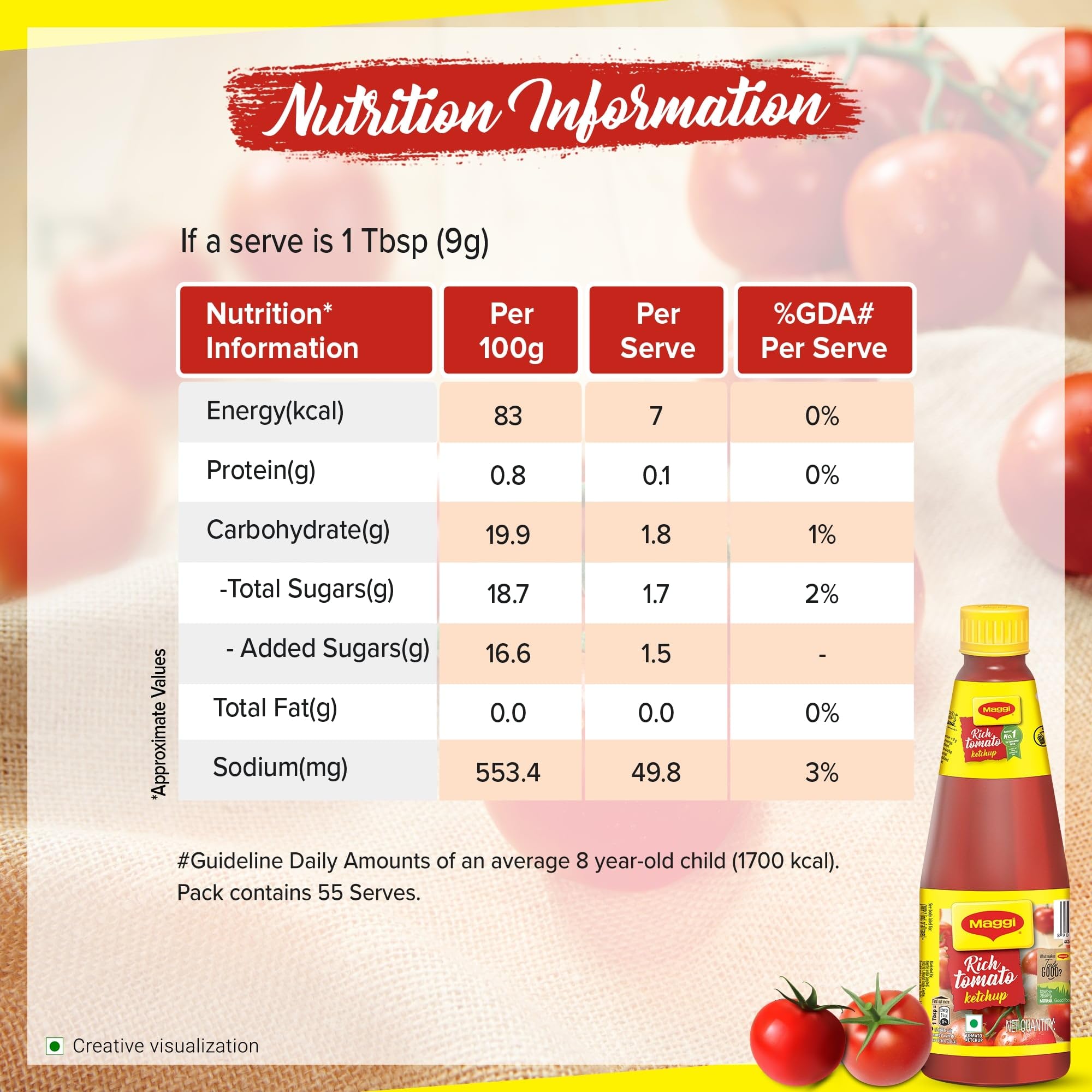 MAGGI Rich Tomato Ketchup, 485 g (Weight May Vary) – view 4