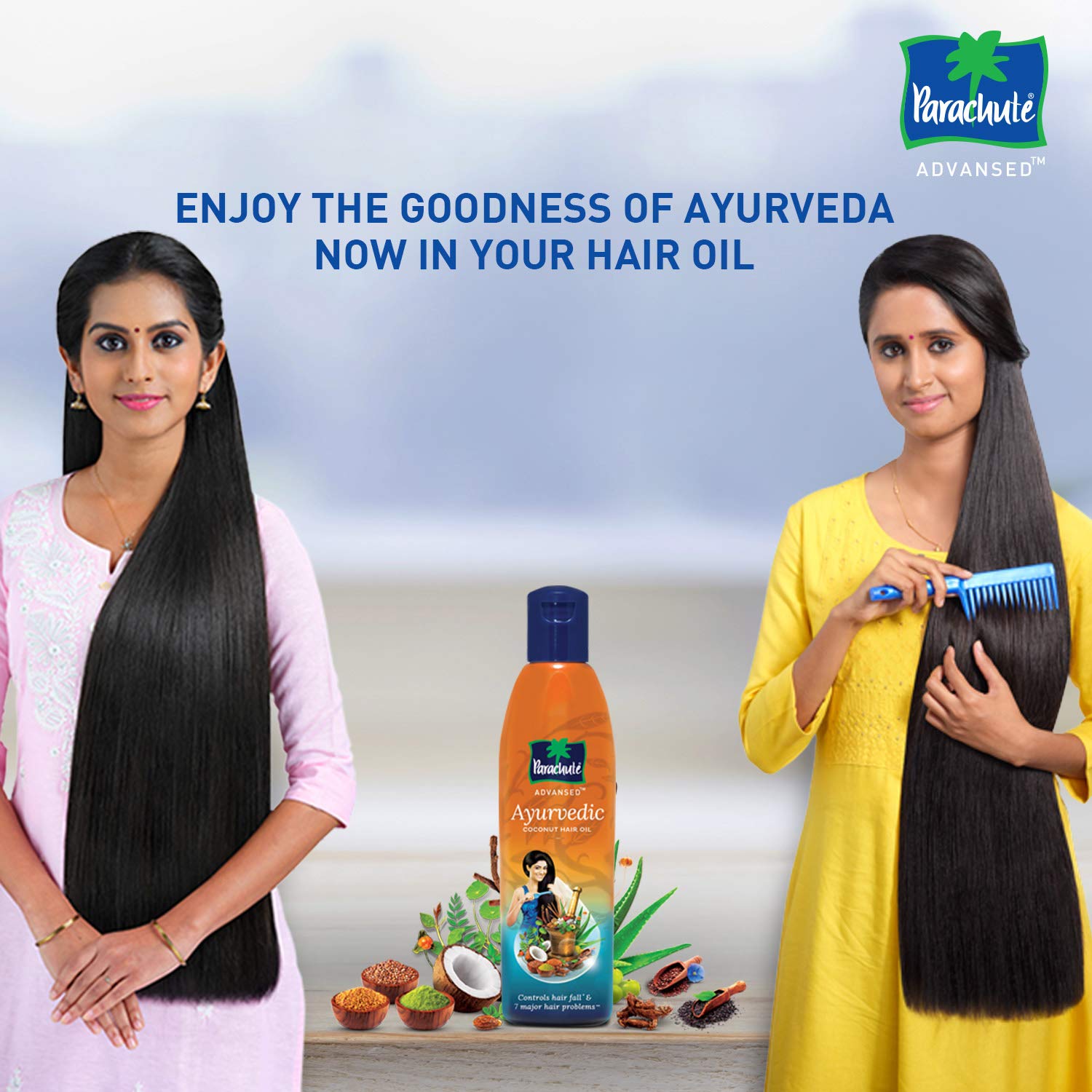 Parachute Advansed Ayurvedic Coconut Hair Oil with Neem, Amla, Bhringraj & 22 Natural Herbs – view 6