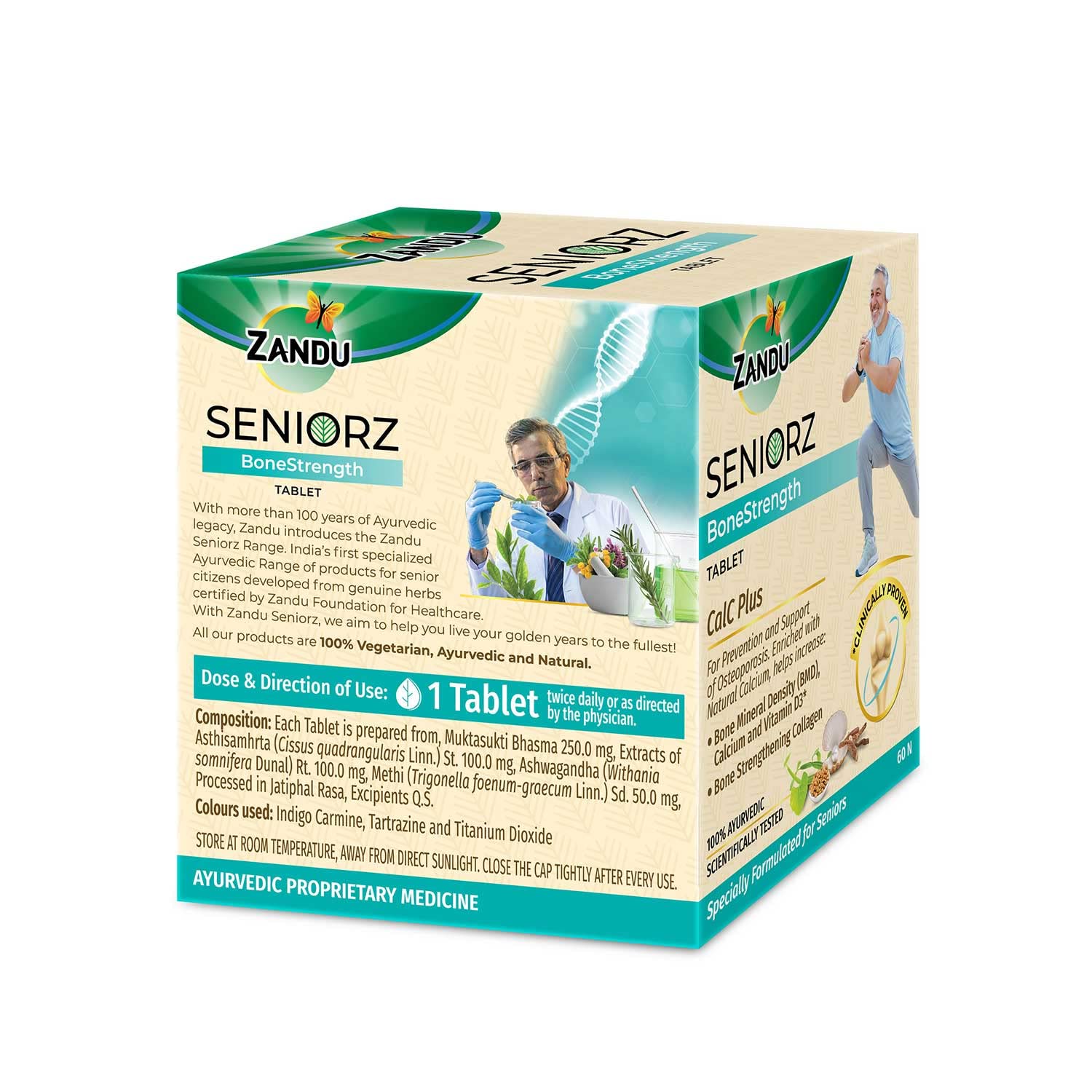 Zandu Seniorz BoneStrength Tablet – view 3