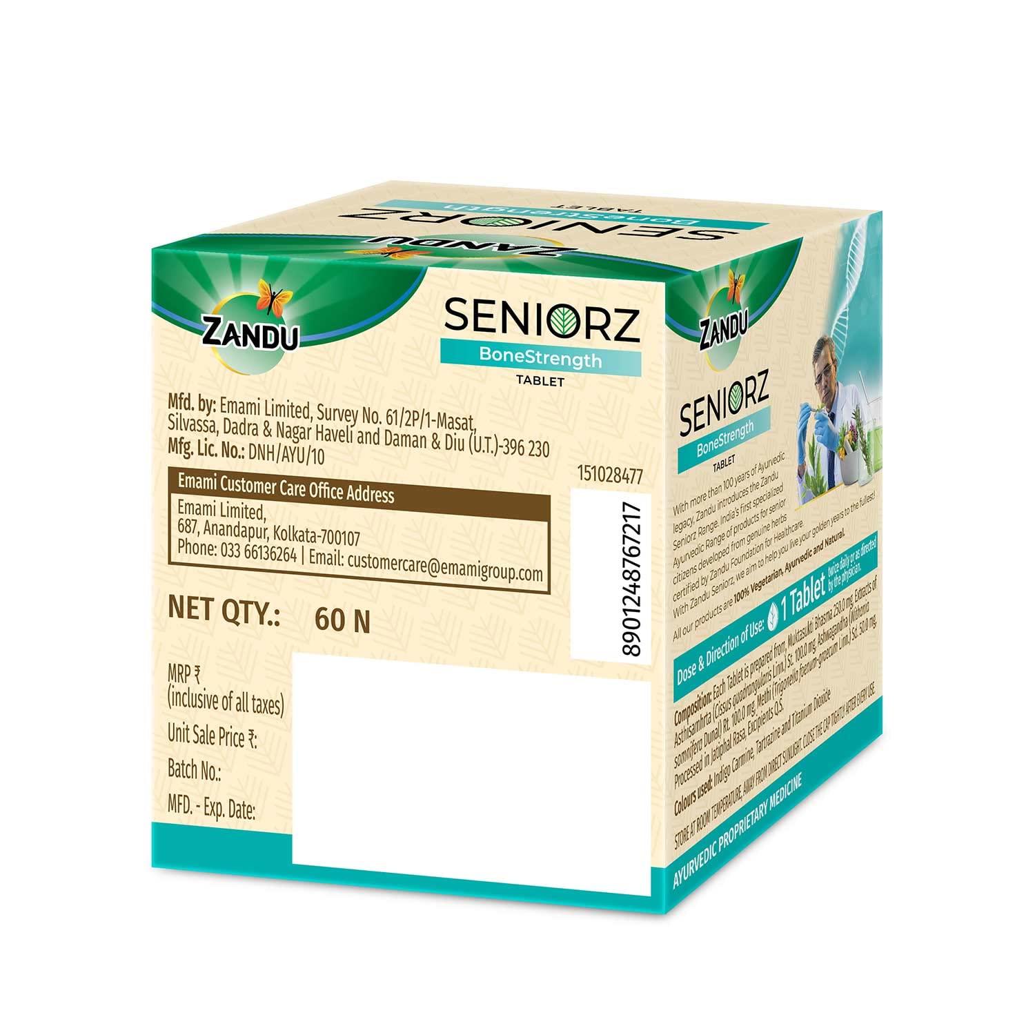 Zandu Seniorz BoneStrength Tablet – view 4