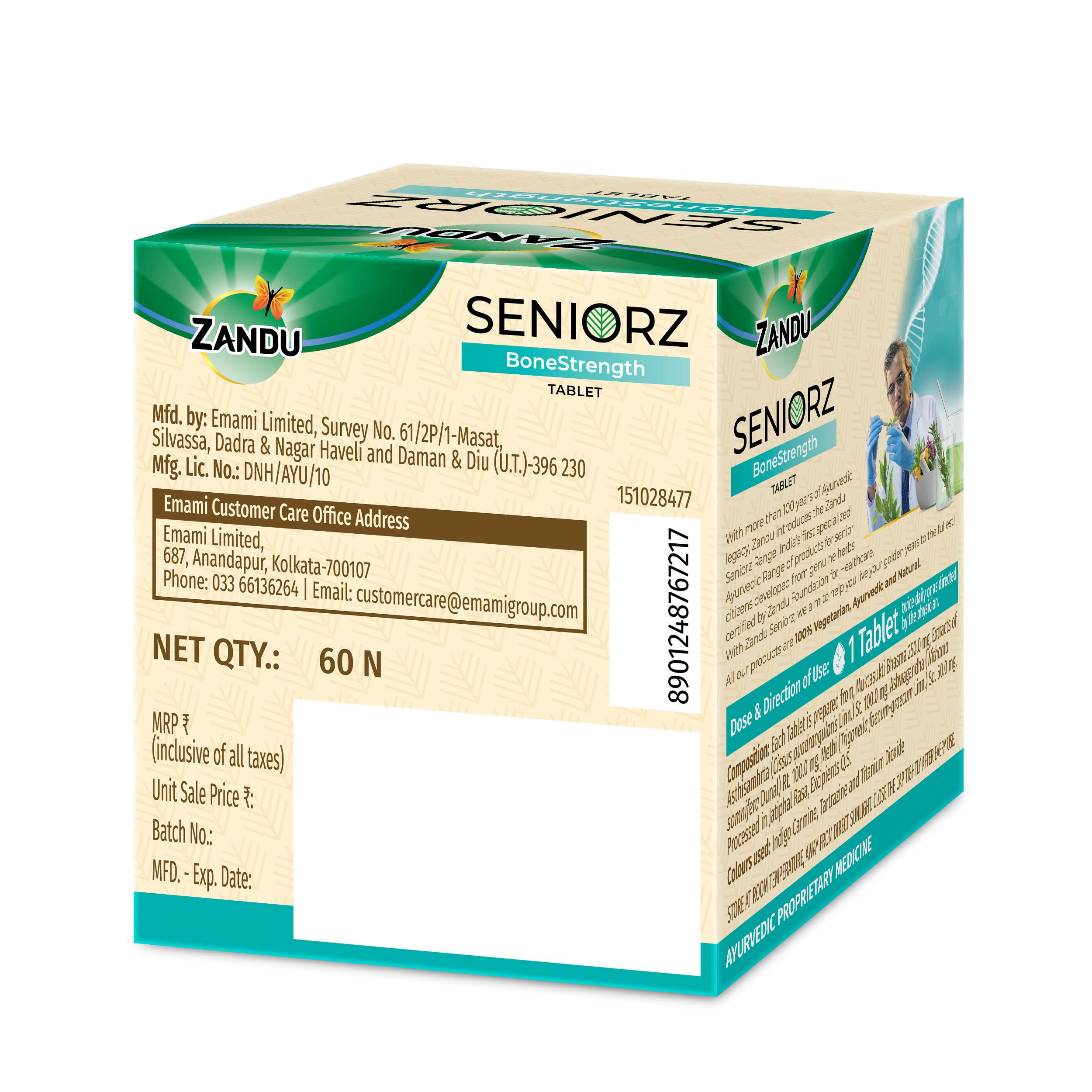 Zandu Seniorz BoneStrength Tablet – view 6