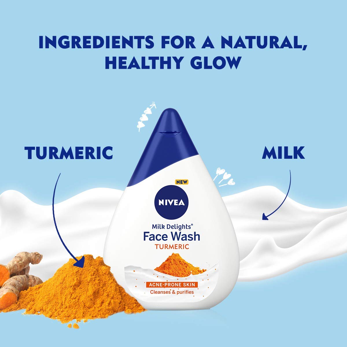 NIVEA Milk Delights Turmeric Face Wash 100ml – view 3