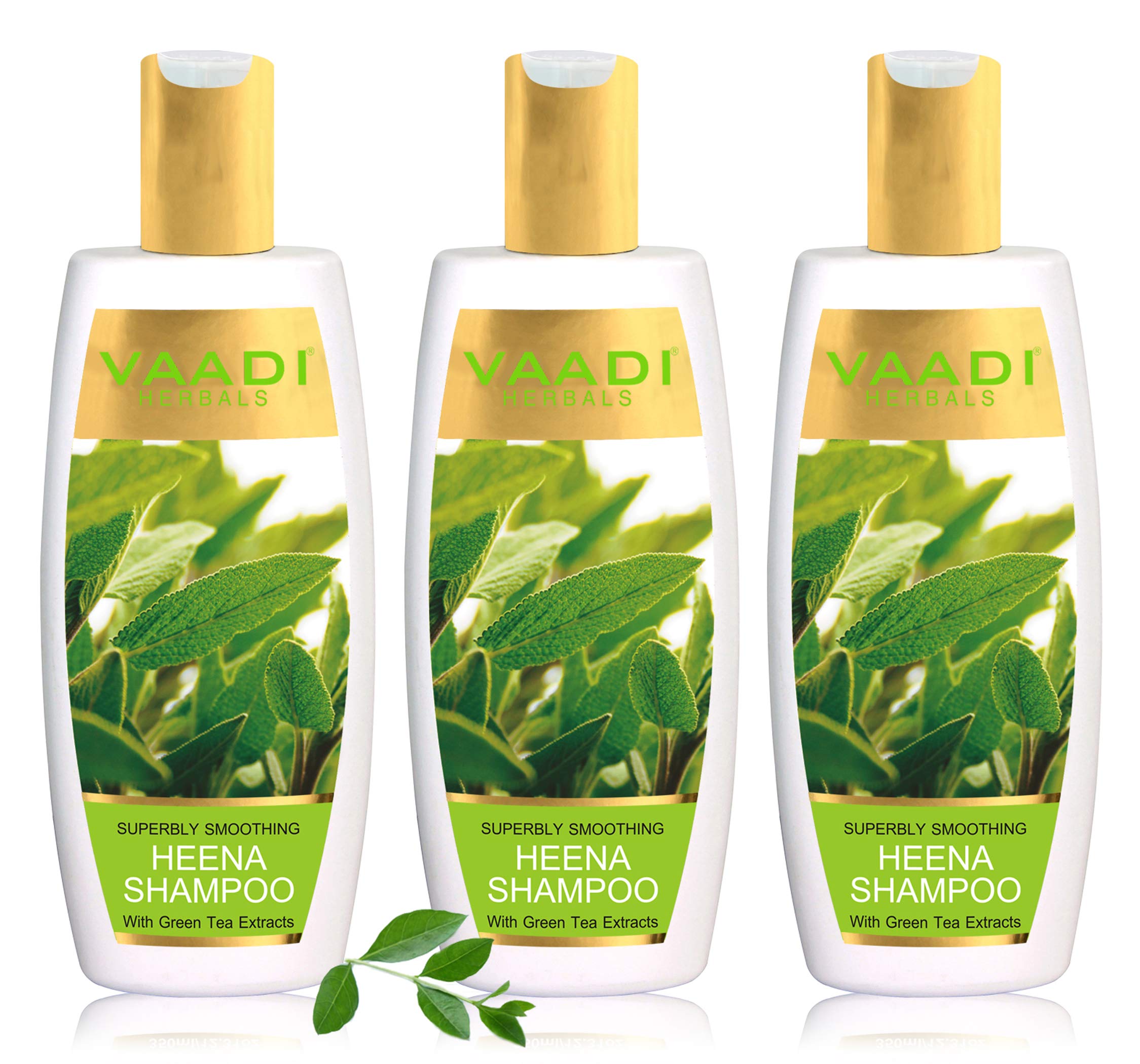 Vaadi Herbals Superbly Smoothing Heena Shampoo, 350ml (Pack of 3) – view 2