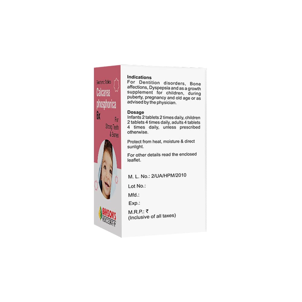 Dr. Bakshi's BAKSON'S HOMOEOPATHY Calcarea Phosphorica 6X For Bone Health Baby Care Products – view 2