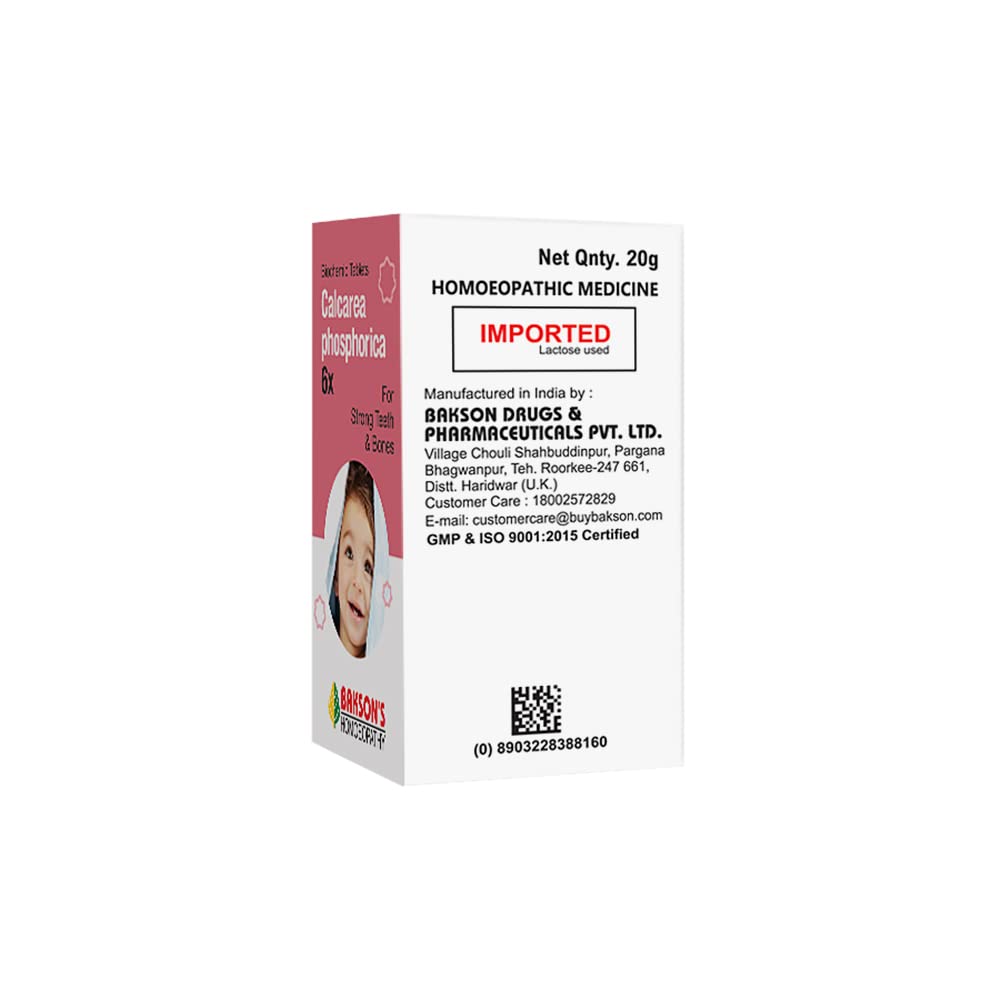 Dr. Bakshi's BAKSON'S HOMOEOPATHY Calcarea Phosphorica 6X For Bone Health Baby Care Products – view 3