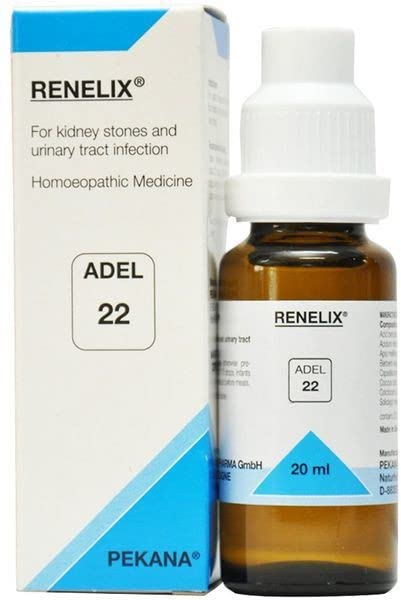 Front view of ADEL 22 Renelix 20 ml drop bottle