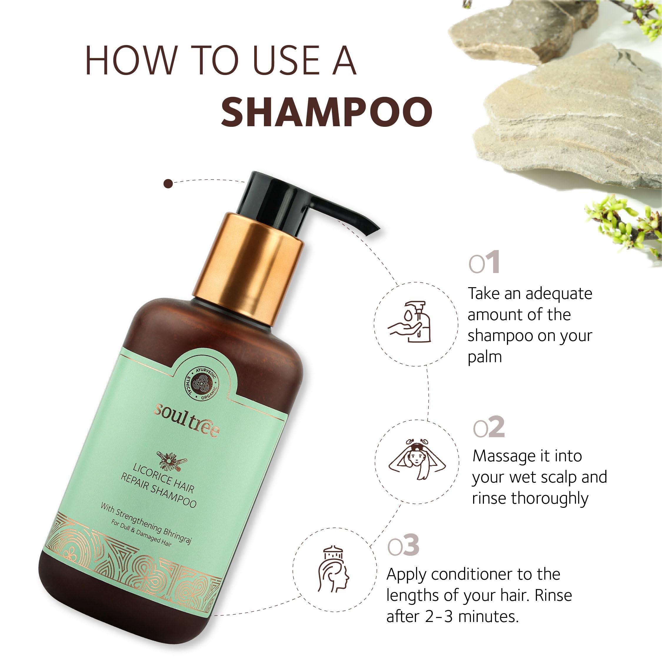 SoulTree Licorice Hair Repair Shampoo with Strengthening Bhringraj – view 4
