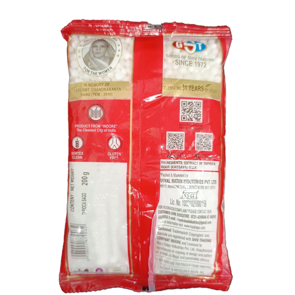 Navaratri Fasting Special Sabudana Pack Made from ( cassava root ) Ready to cook Fasting snack, Tasty and healthy ( 200 gm ) – view 3