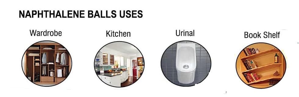 VACHI Naphthalene Balls (Finail Goli) Kapoor Goli Stain-Free Anti-Insect,Repellant Mothballs Sanitary Cubes for Commercial Use for Cloth/Wardrobe, Bathroom, Toilet,Wash Basin (300 Grams, Colourful) – view 6