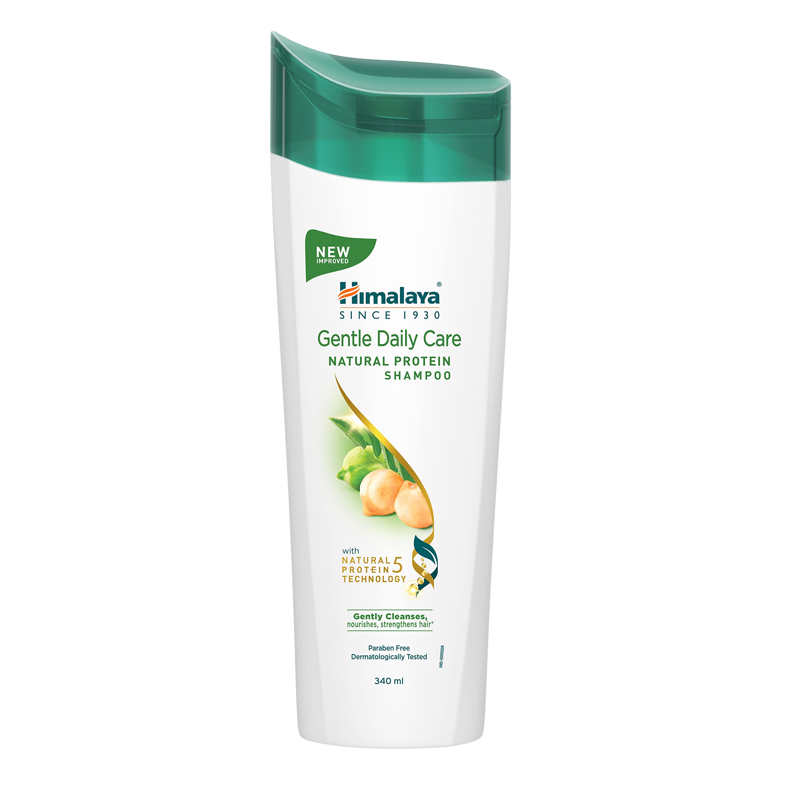 Front label of Himalaya natural protein shampoo 340 ml bottle