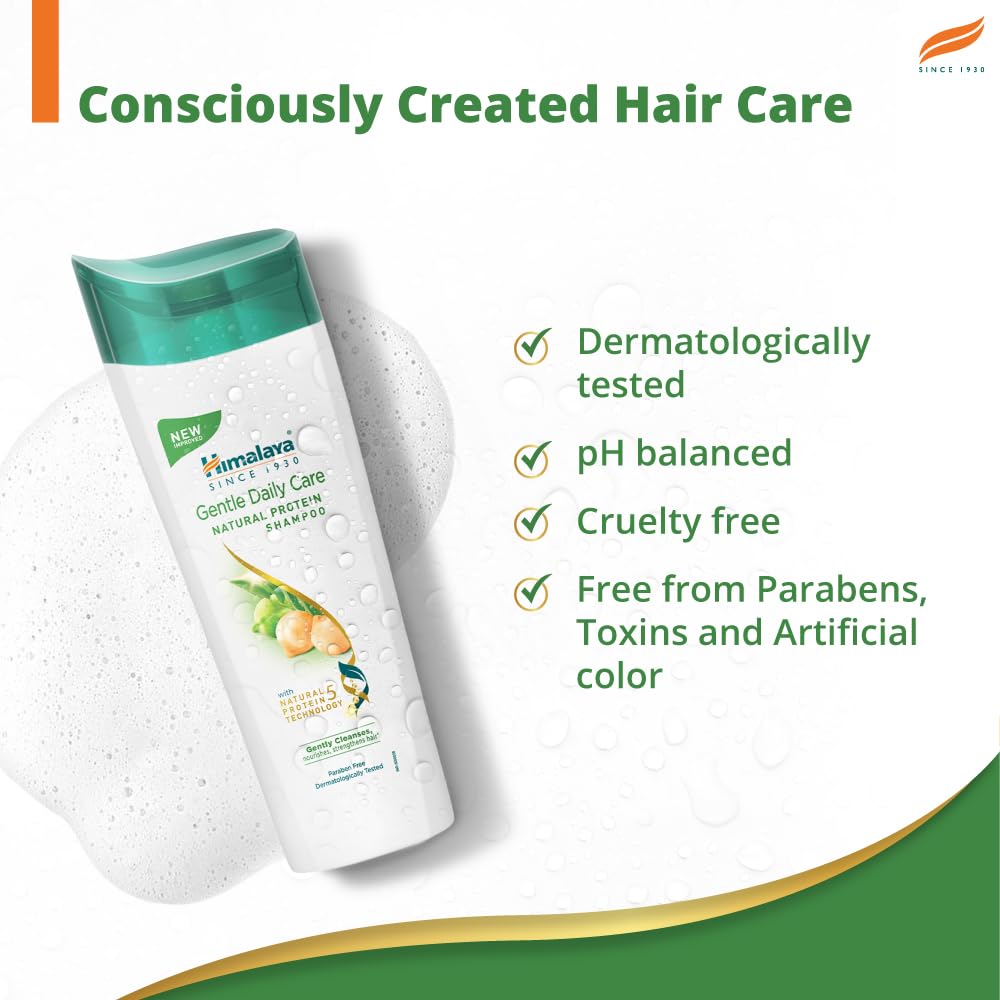 Himalaya Gentle Daily Care Natural Protein Shampoo, With Chickpea, Licorice & Amla, For Women & Men, 340 ml – view 5