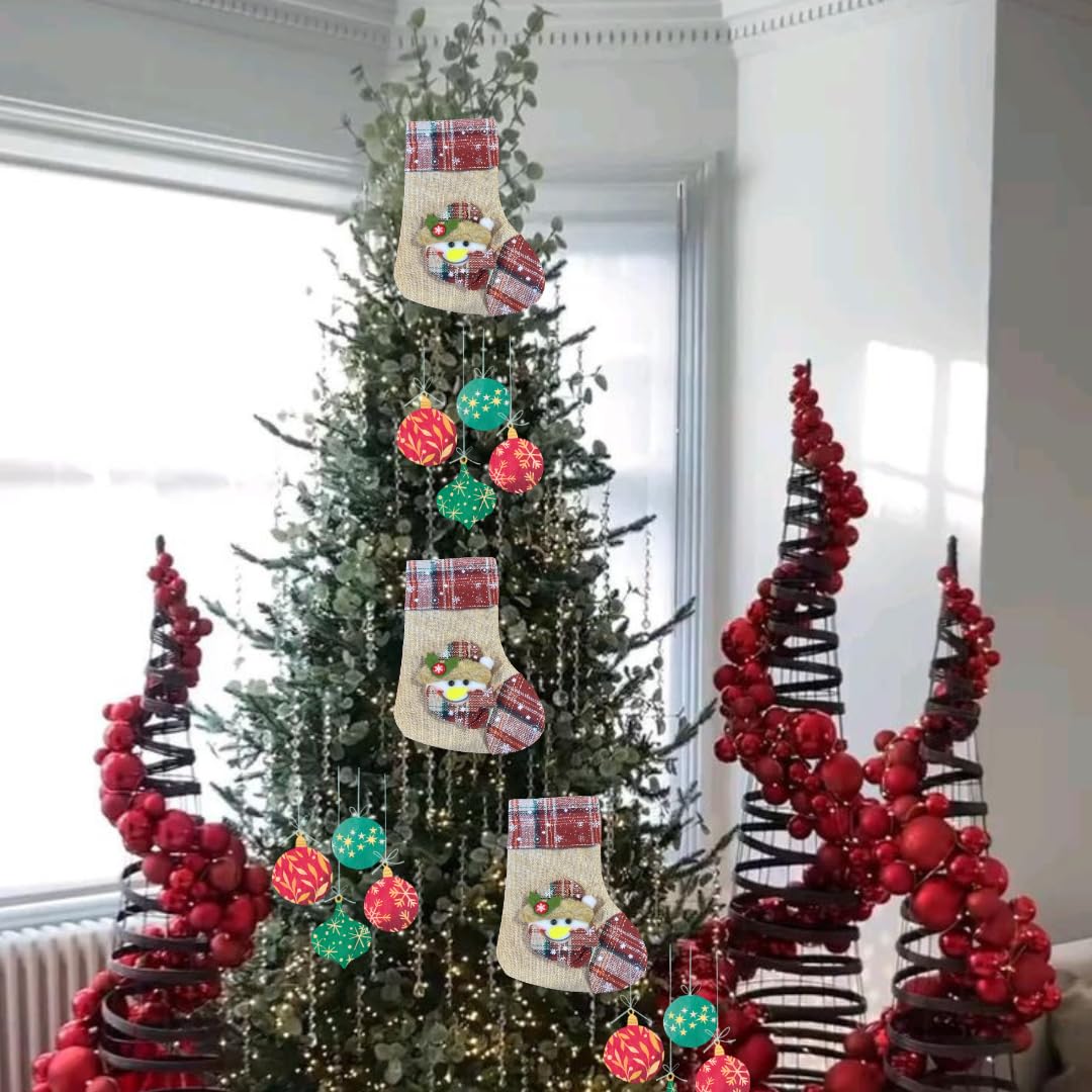 Wanna Party Christmas Stockings Decoration Christmas Hanging Socks Suitable for Christmas Tree Ornament Items Xmas Home Wall Decor- Set of 1 – view 4