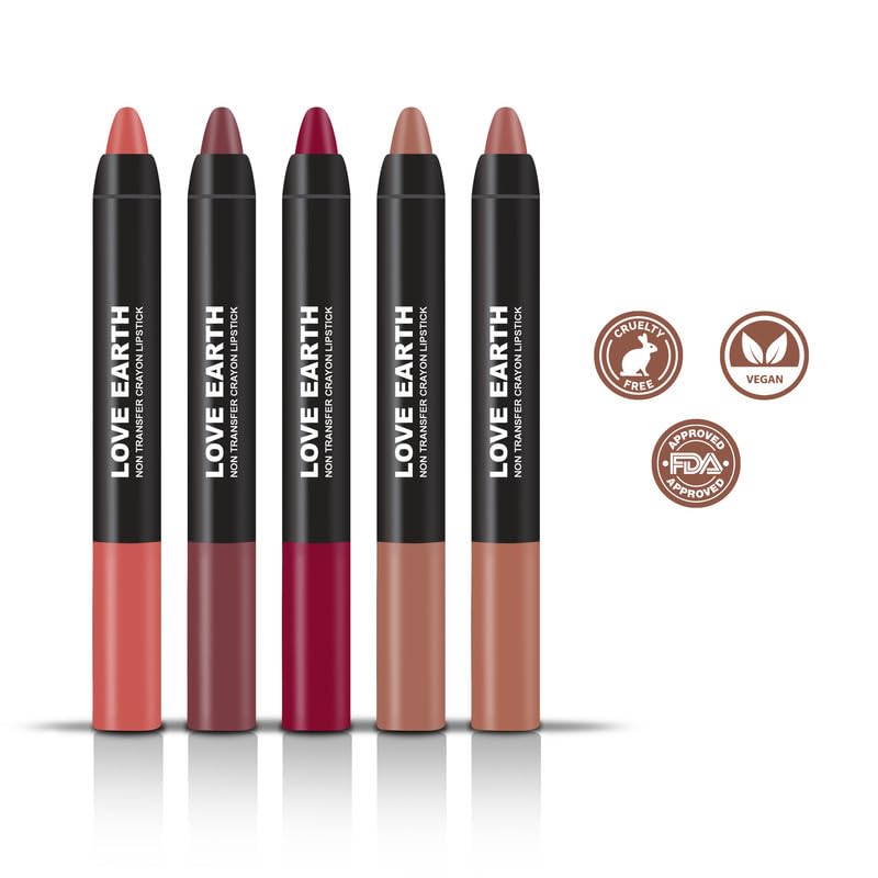 Love Earth Crayon Lipstick 2.O Matte Finish Combo Kit – view 2