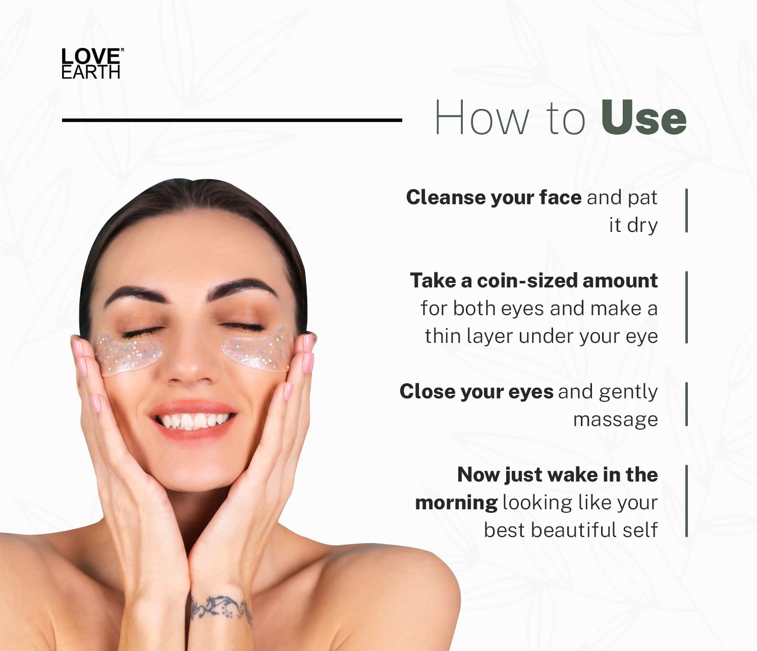 Love Earth Organic Under Eye Gel with Aloe Vera & Cucumber Extracts Reduces Dark Circles, Puffiness and Fine Lines 50gm – view 5
