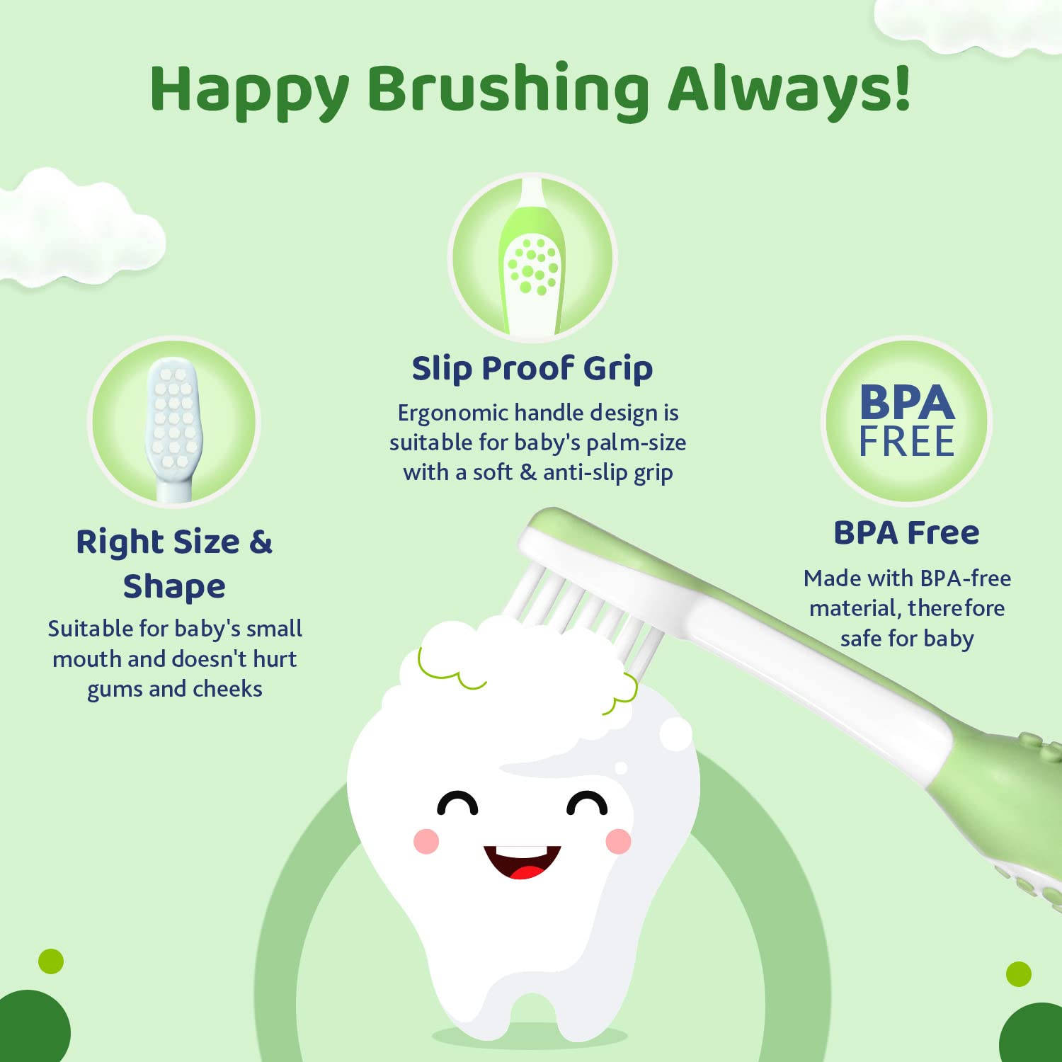 Chicco Toothbrush Green 6M-36M – view 4