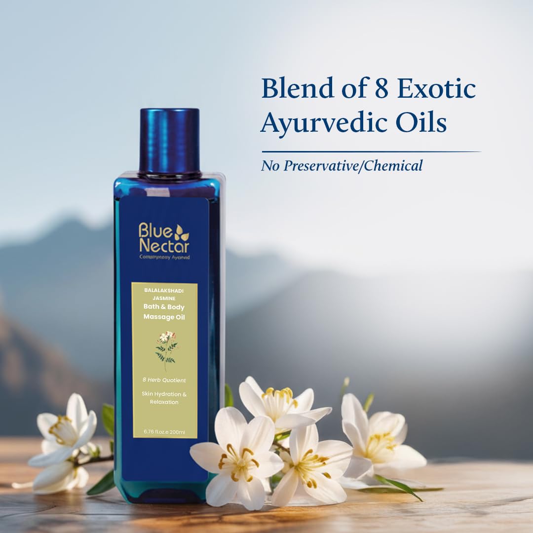 Blue Nectar Jasmine Herbal Body Oil – view 3