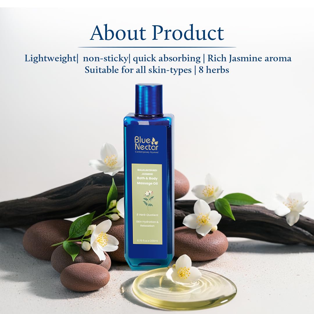 Blue Nectar Jasmine Herbal Body Oil – view 7